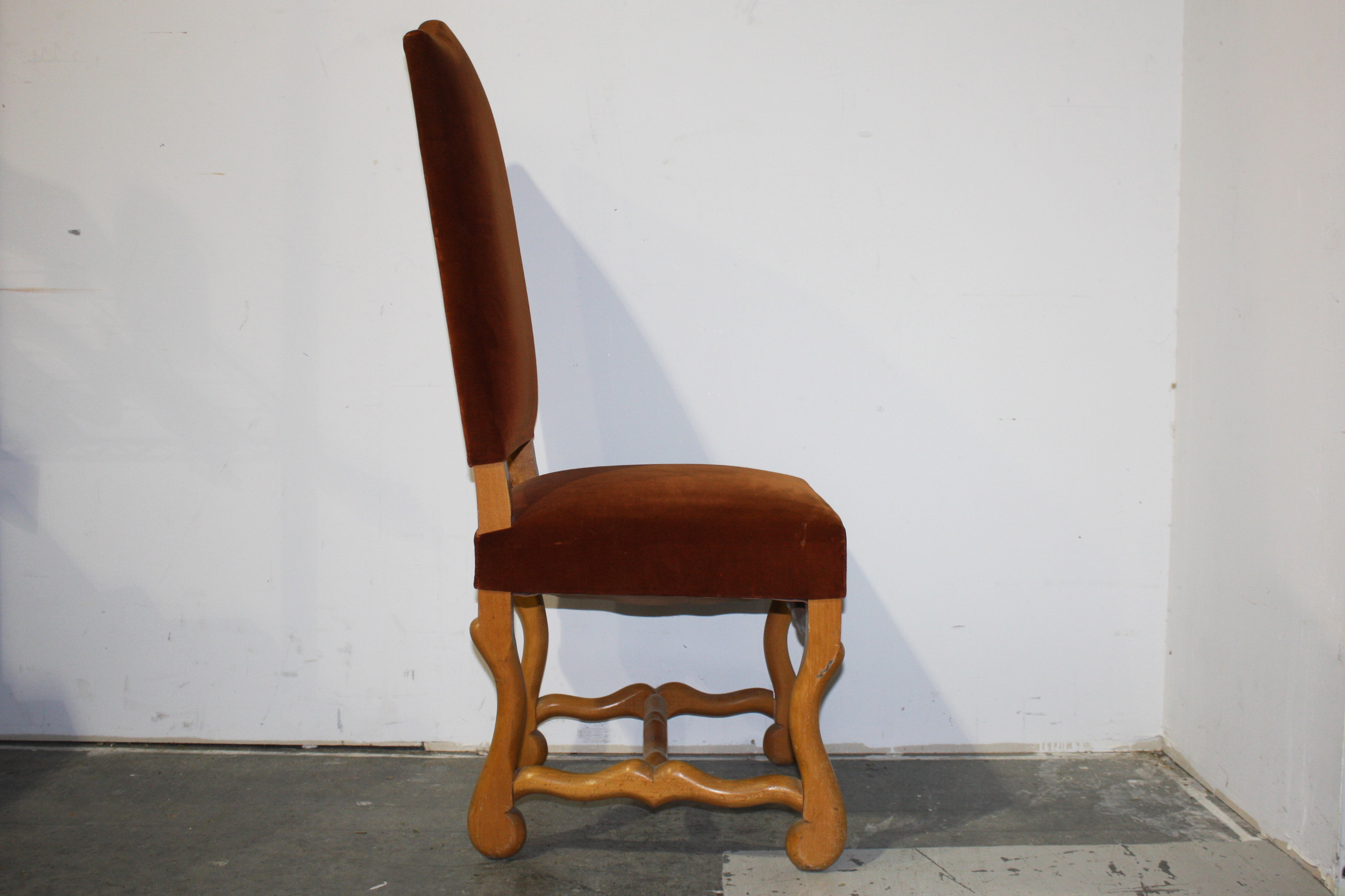 Pair of Brown Velvet Chairs