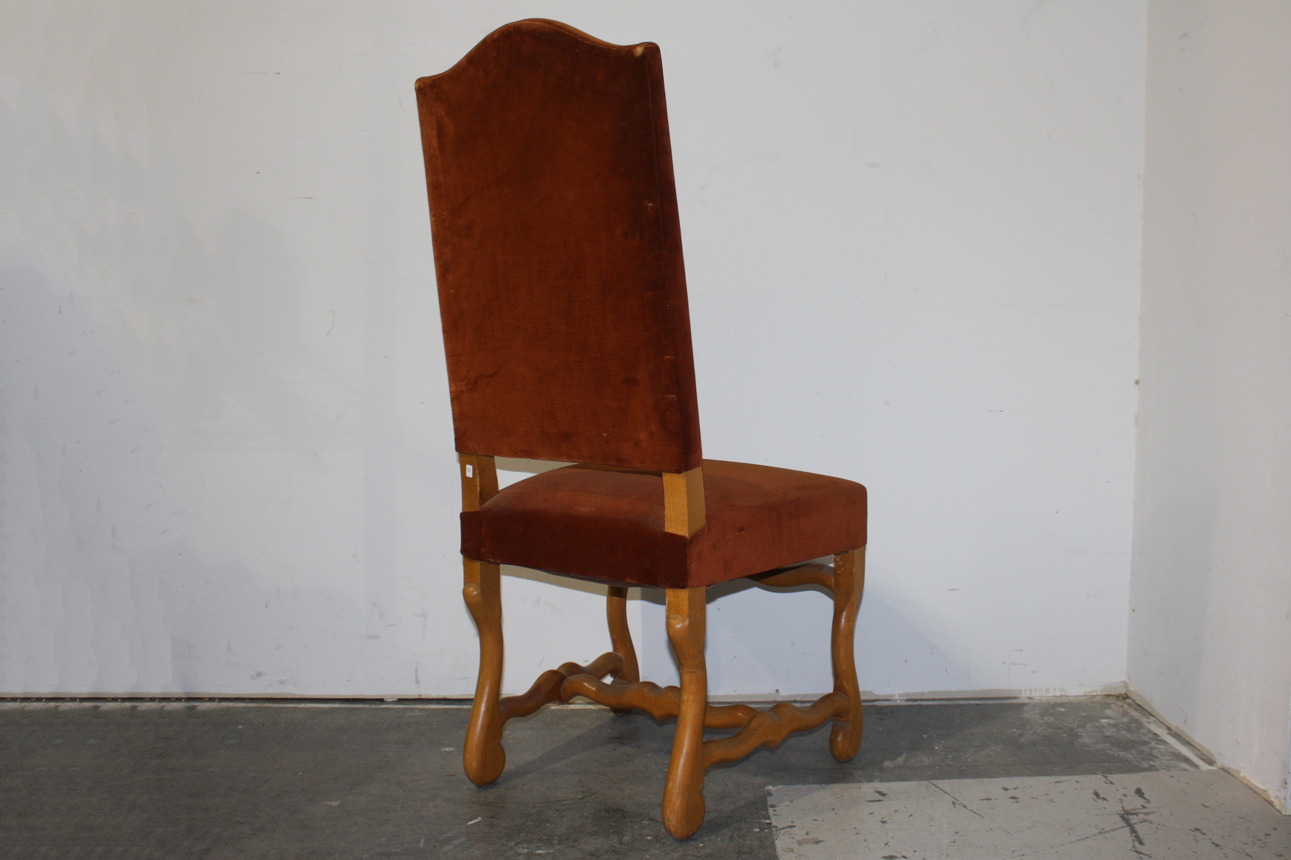 Pair of Brown Velvet Chairs