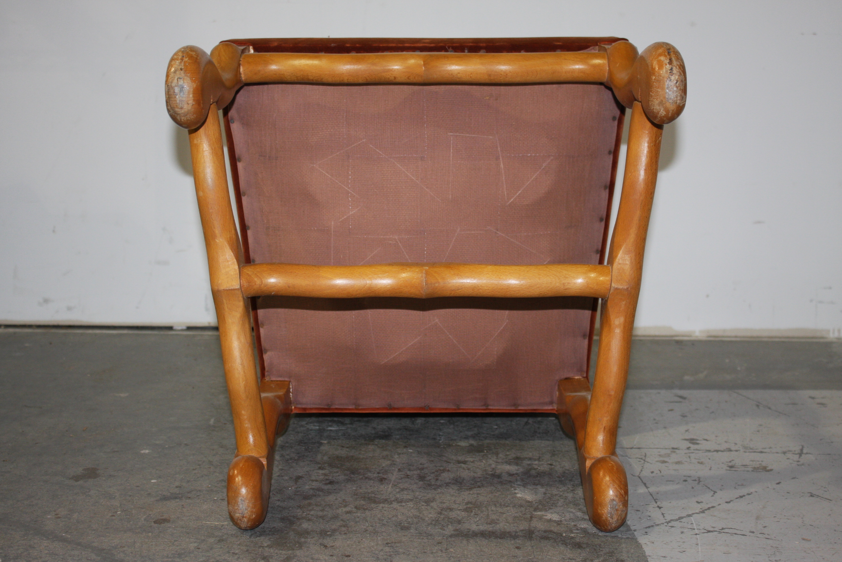 Pair of Brown Velvet Chairs