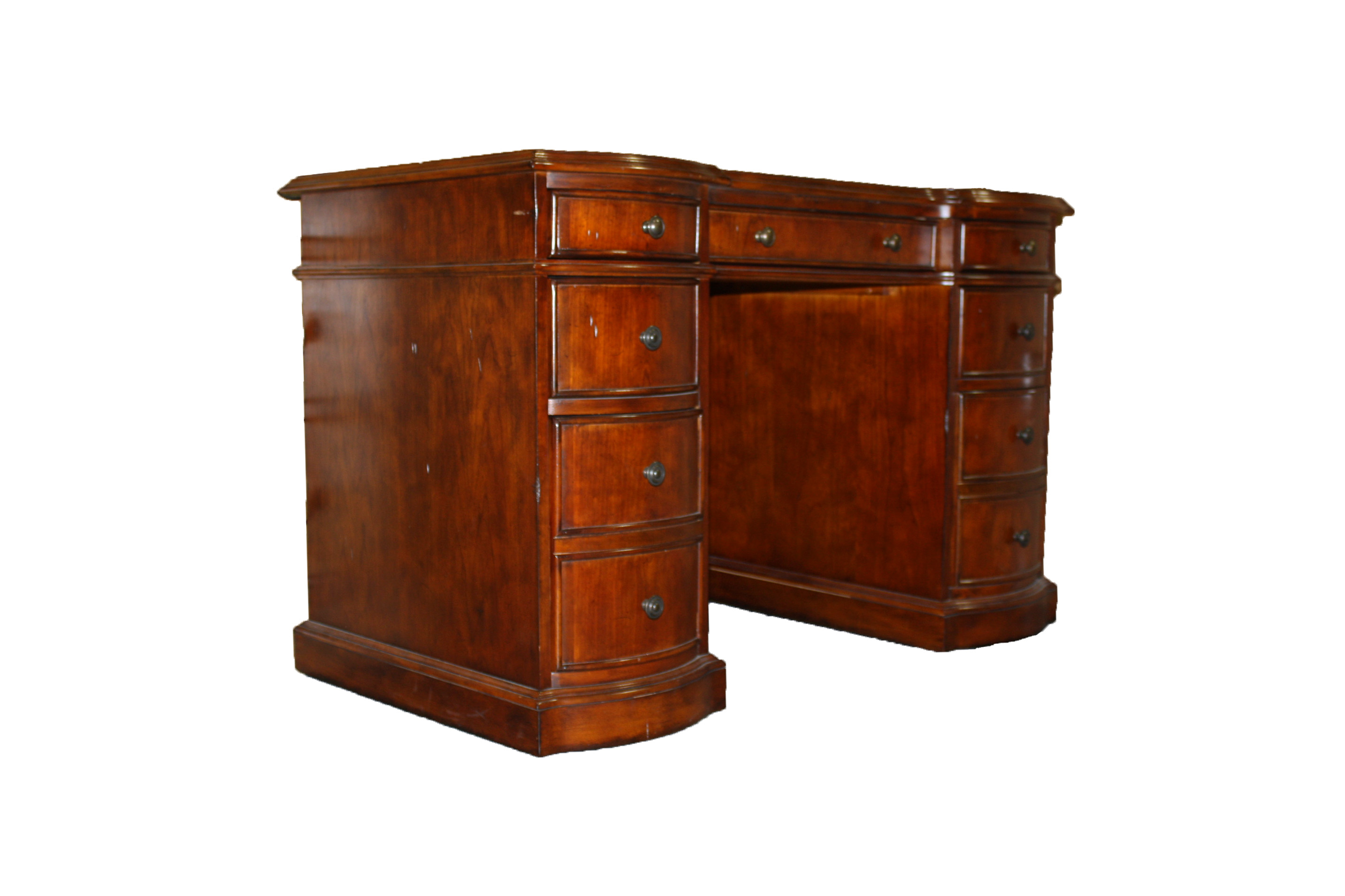 "Seven Seas" Mahogany Knee Hole Desk by Hooker Furniture