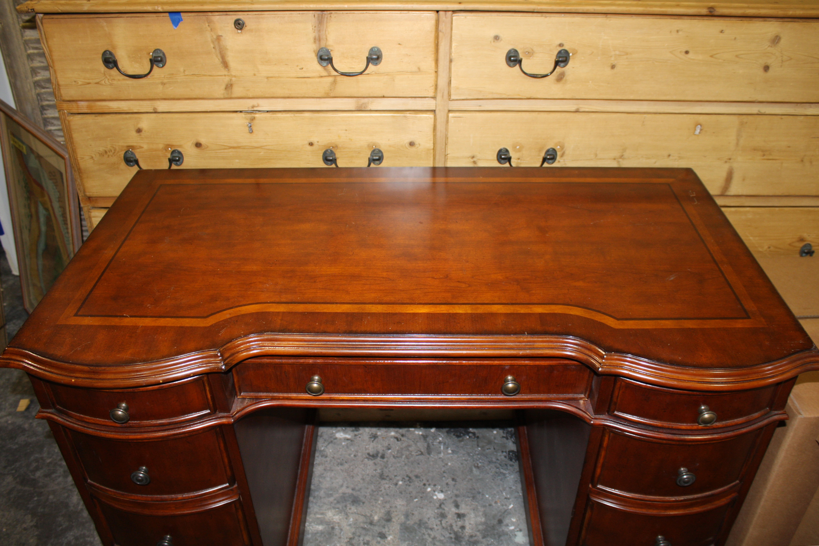 "Seven Seas" Mahogany Knee Hole Desk by Hooker Furniture