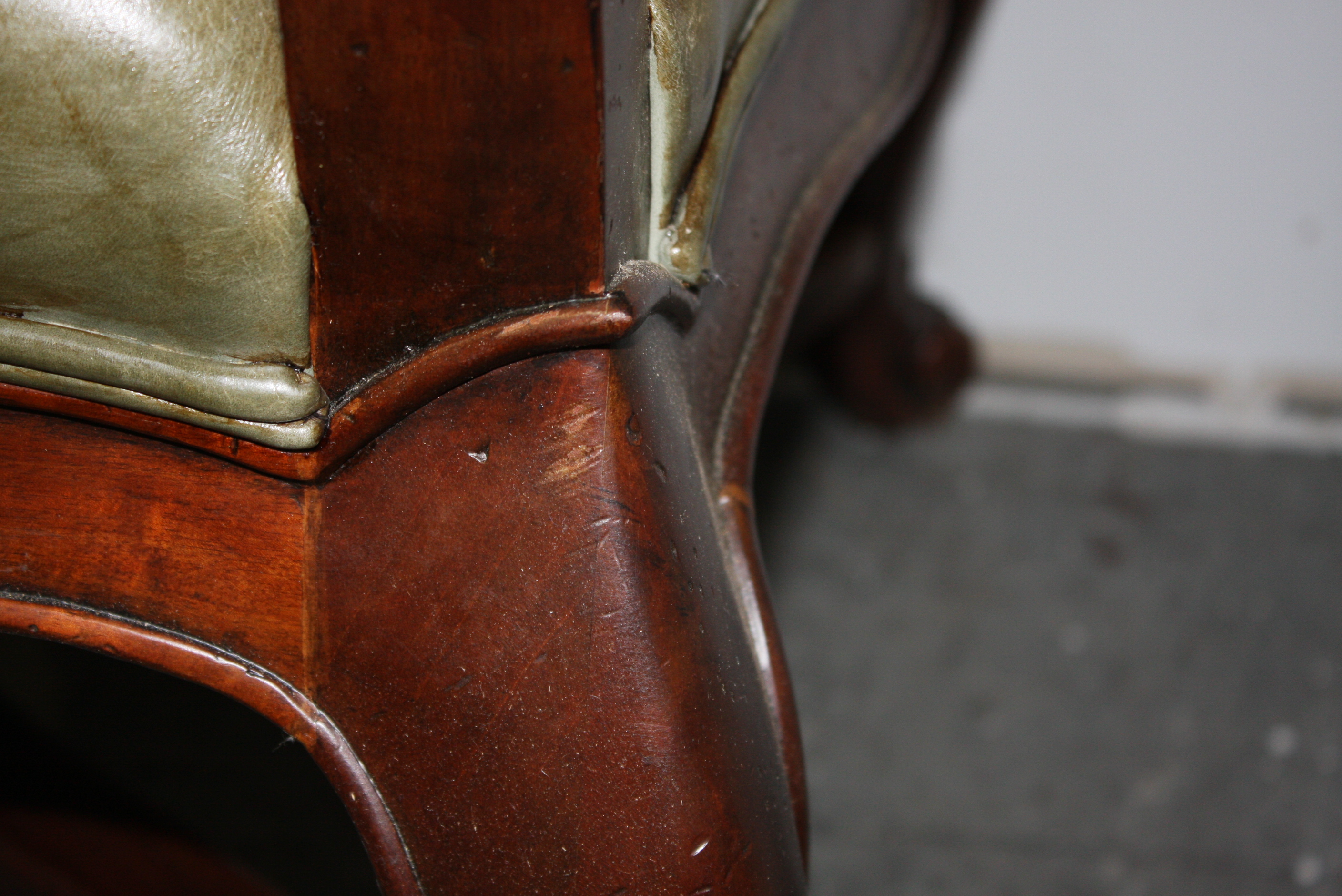 Vintage Queen Anne Style Arm Chair