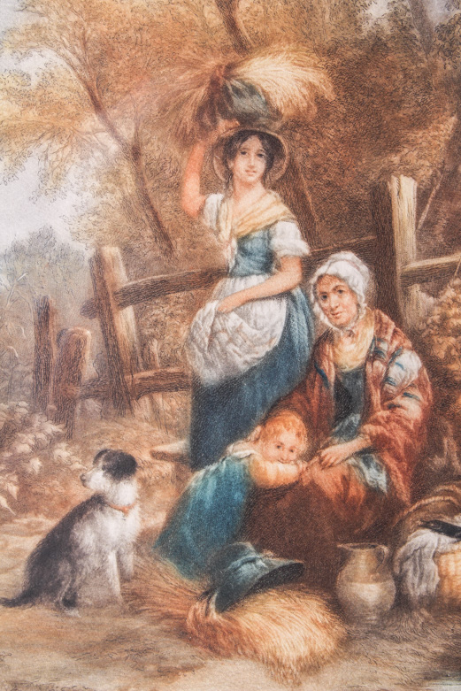 Eugene Tily Color Mezzotints on Paper After William Shaver Paintings