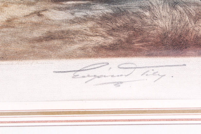 Eugene Tily Color Mezzotints on Paper After William Shaver Paintings