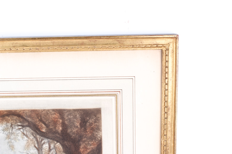 Eugene Tily Color Mezzotints on Paper After William Shaver Paintings