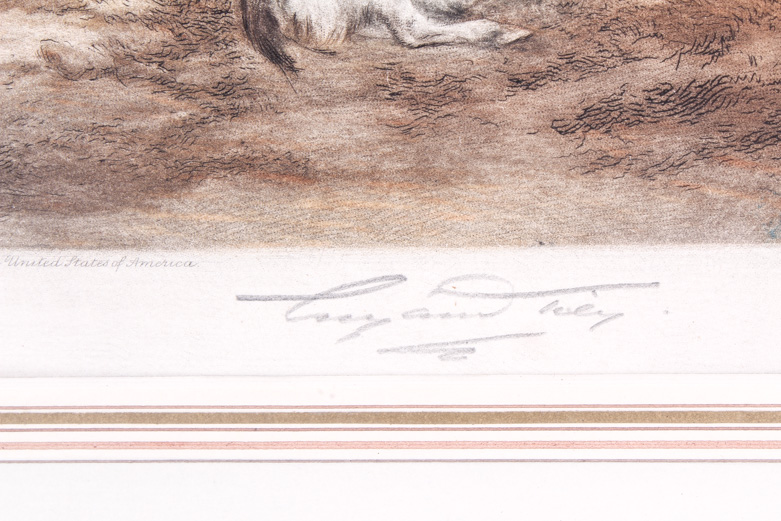 Eugene Tily Color Mezzotints on Paper After William Shaver Paintings