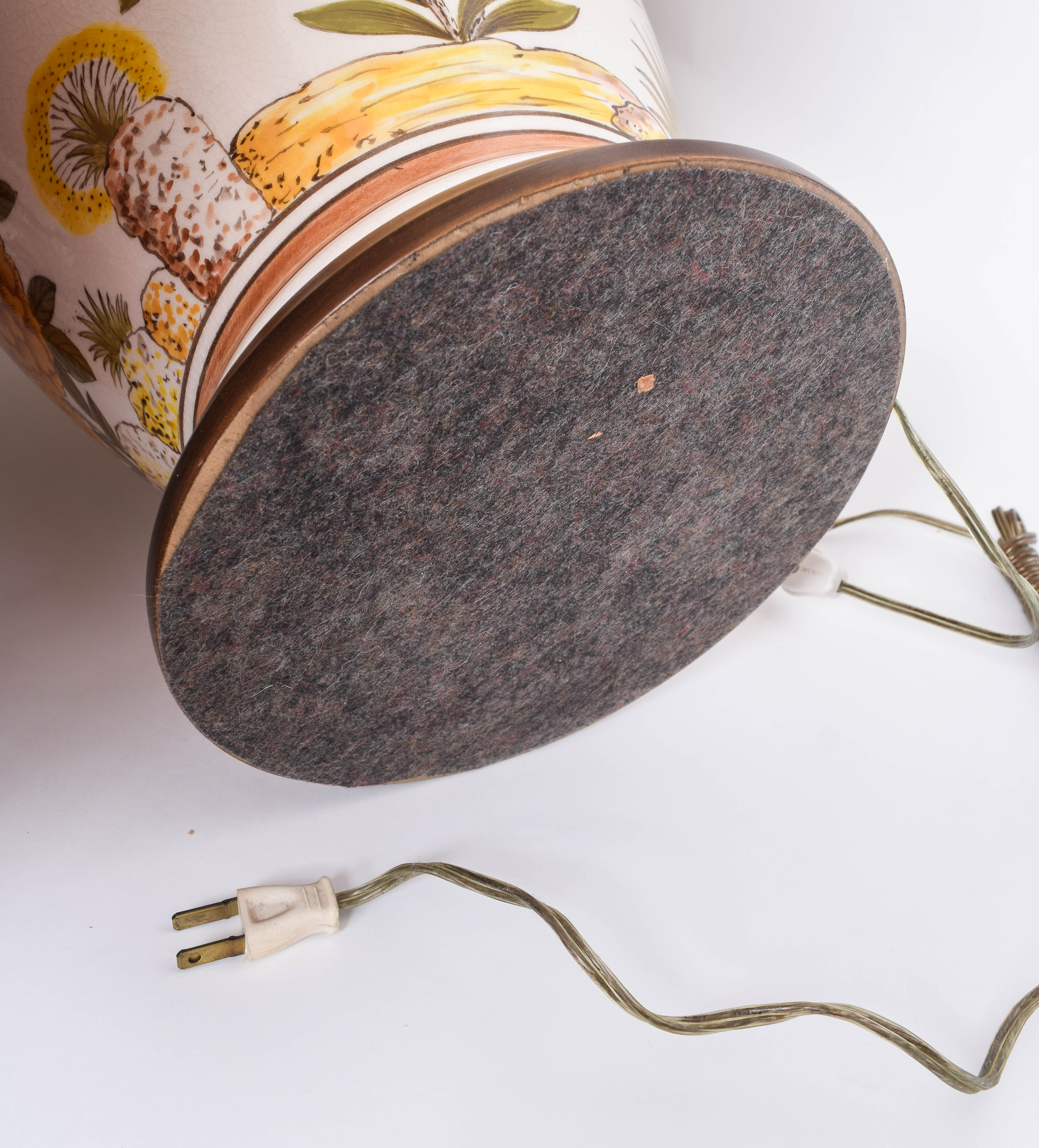 Vintage Ceramic Ginger Jar Table Lamp