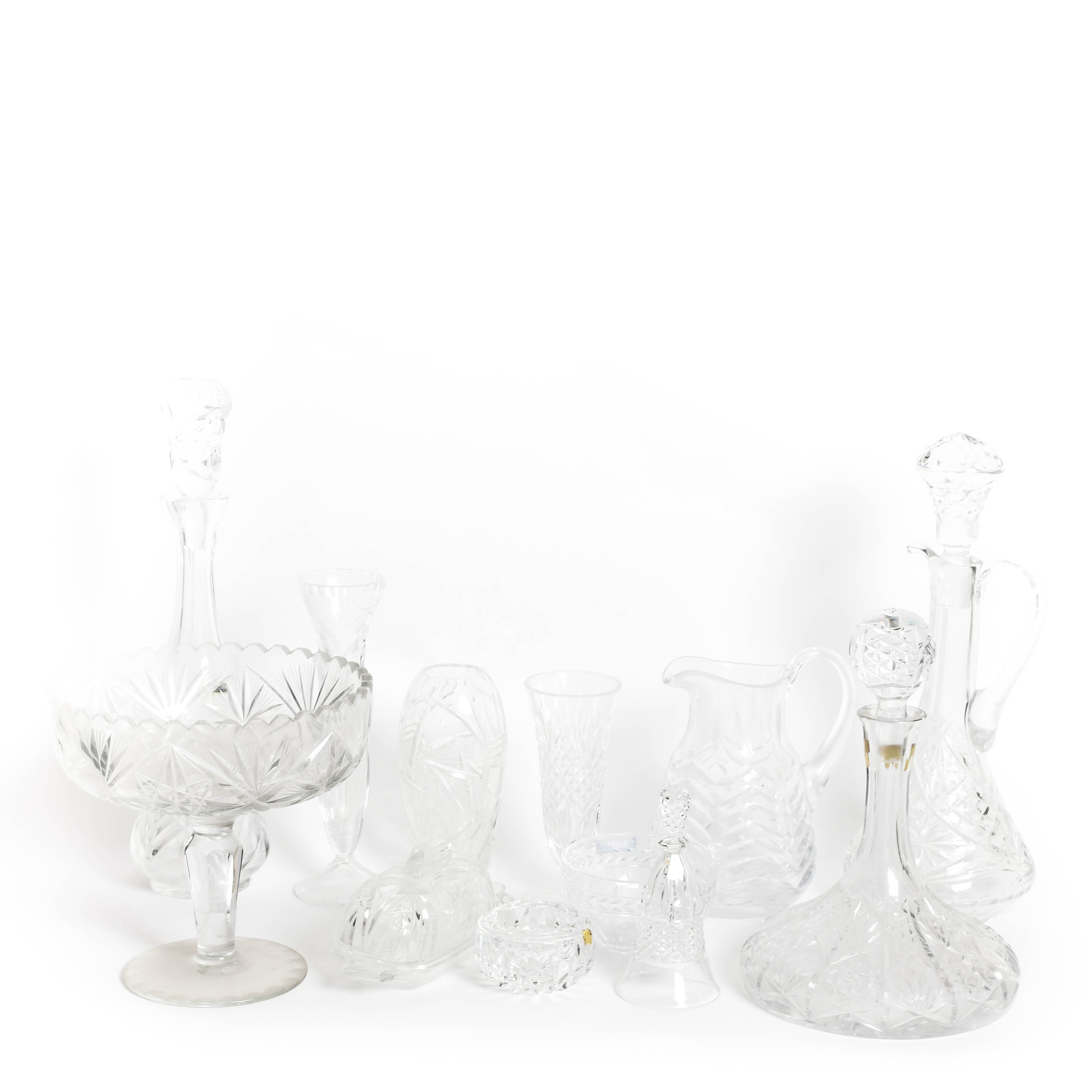 Collection of Vintage Crystal Serveware