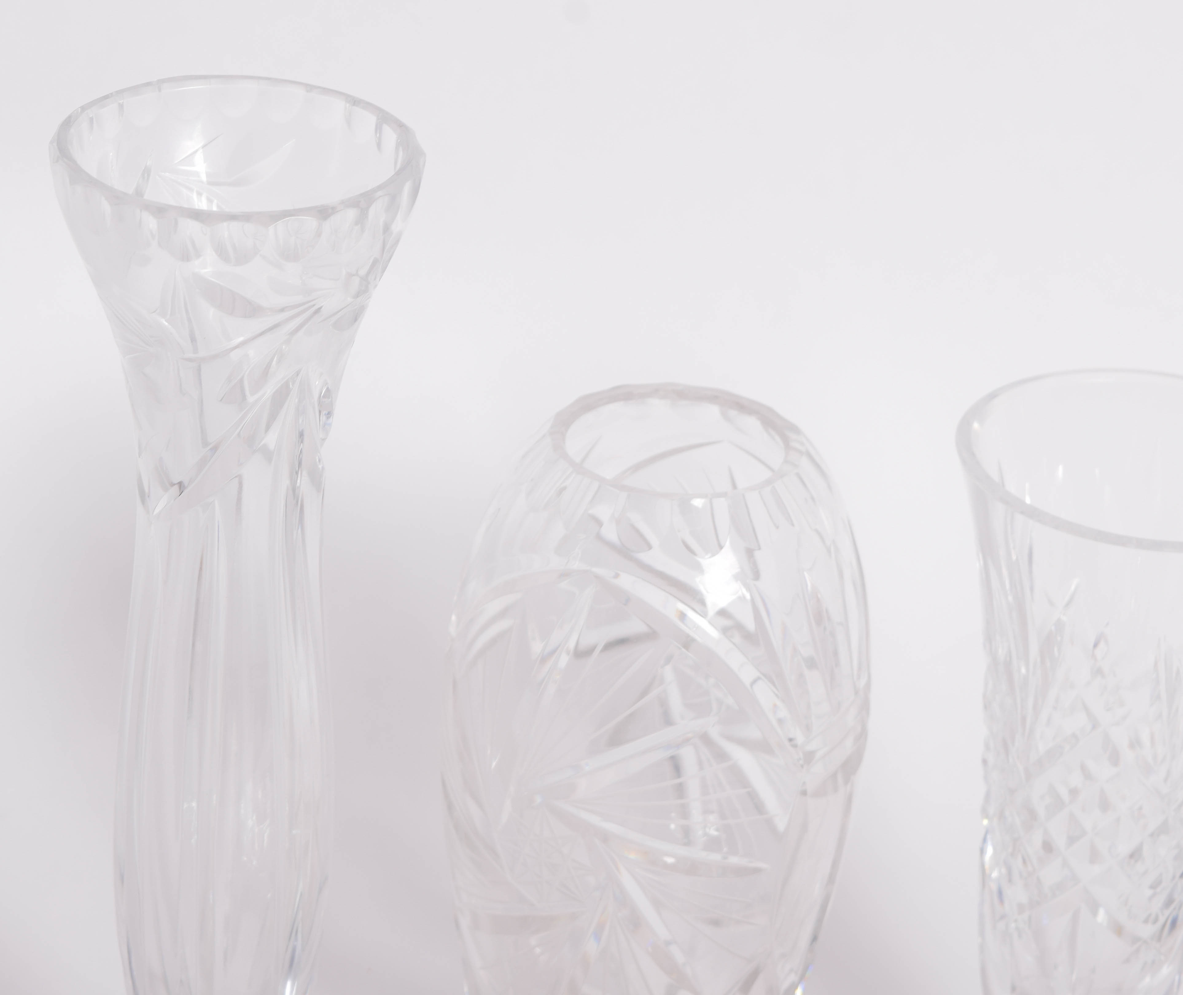 Collection of Vintage Crystal Serveware