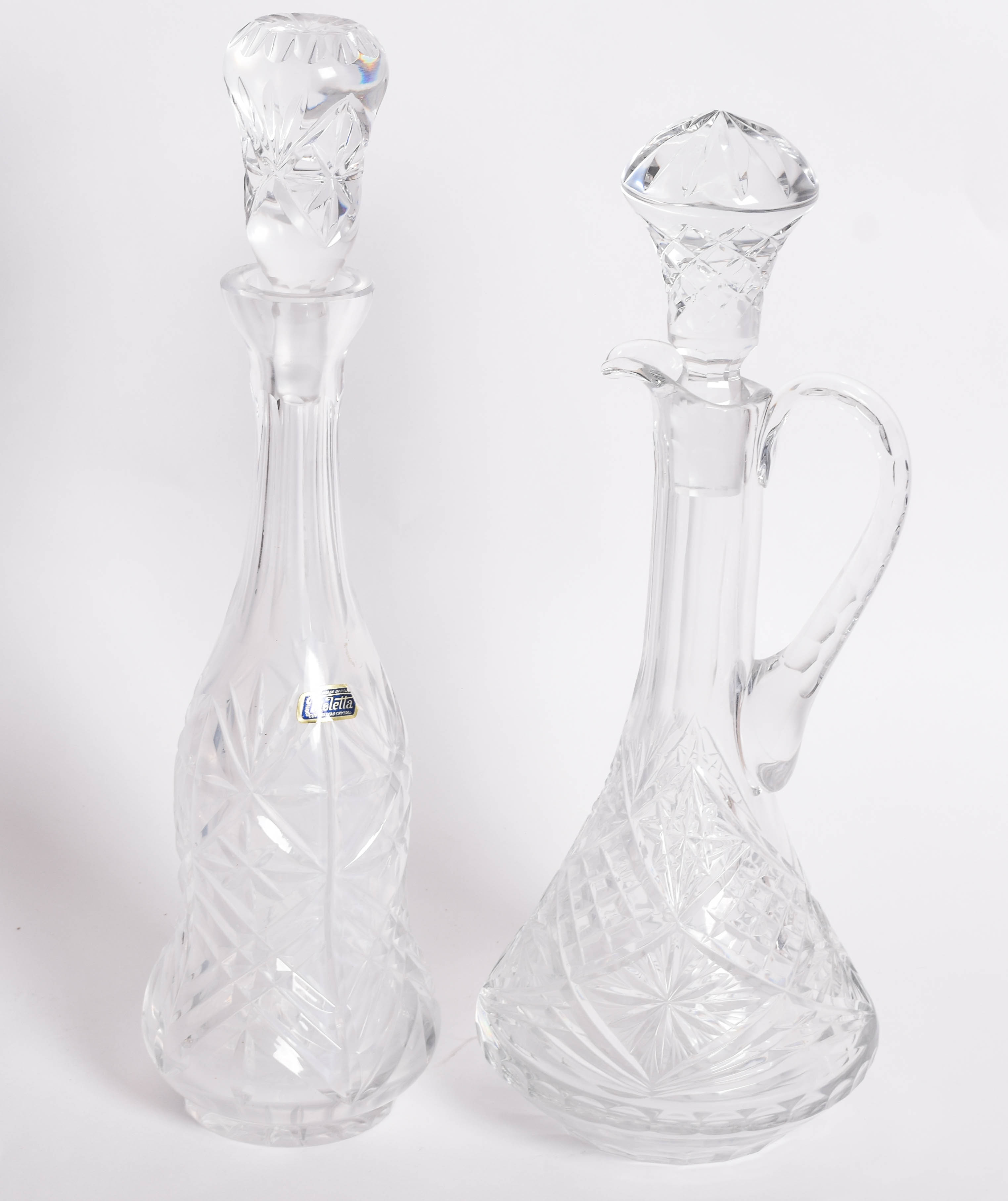 Collection of Vintage Crystal Serveware