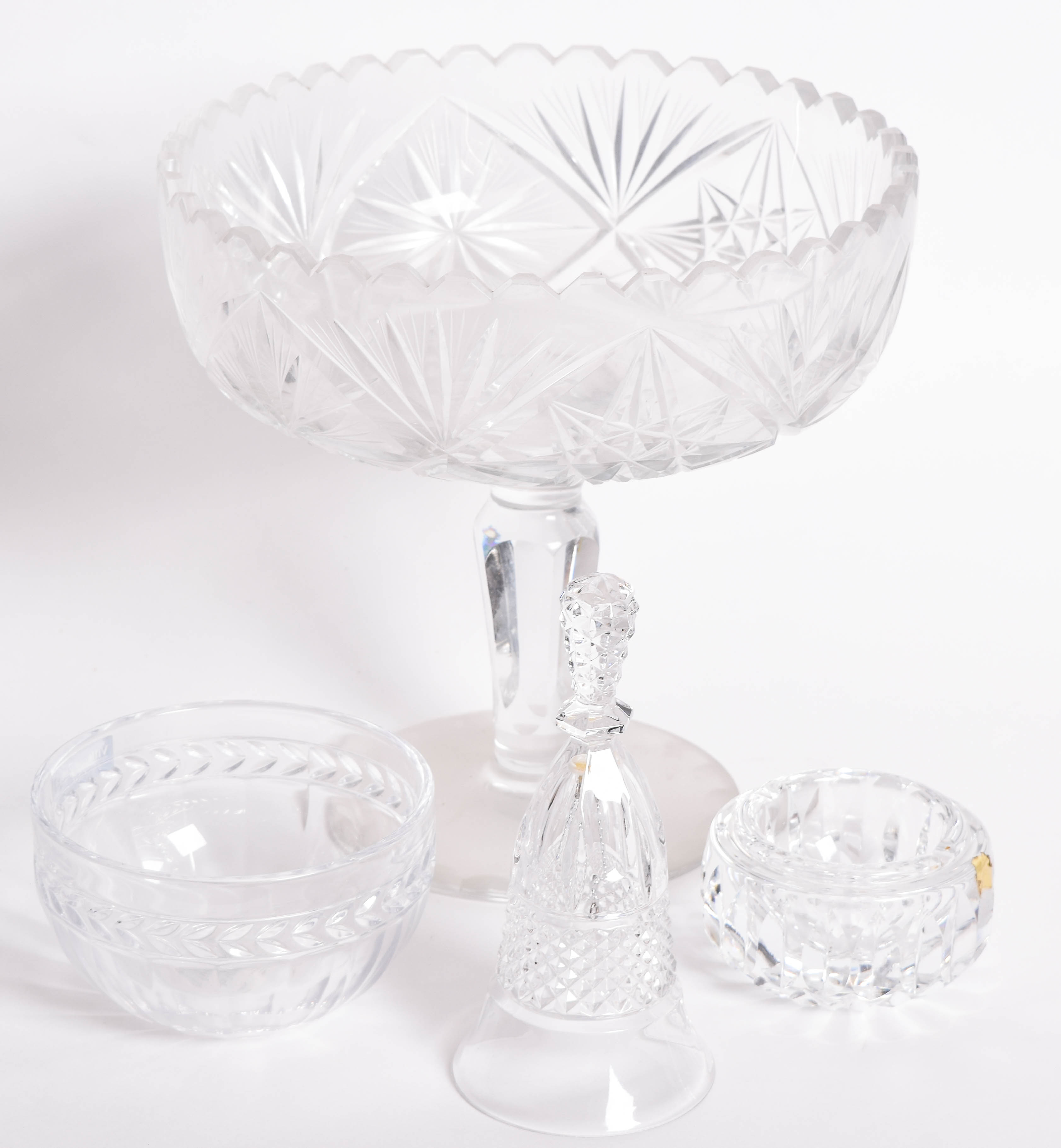 Collection of Vintage Crystal Serveware