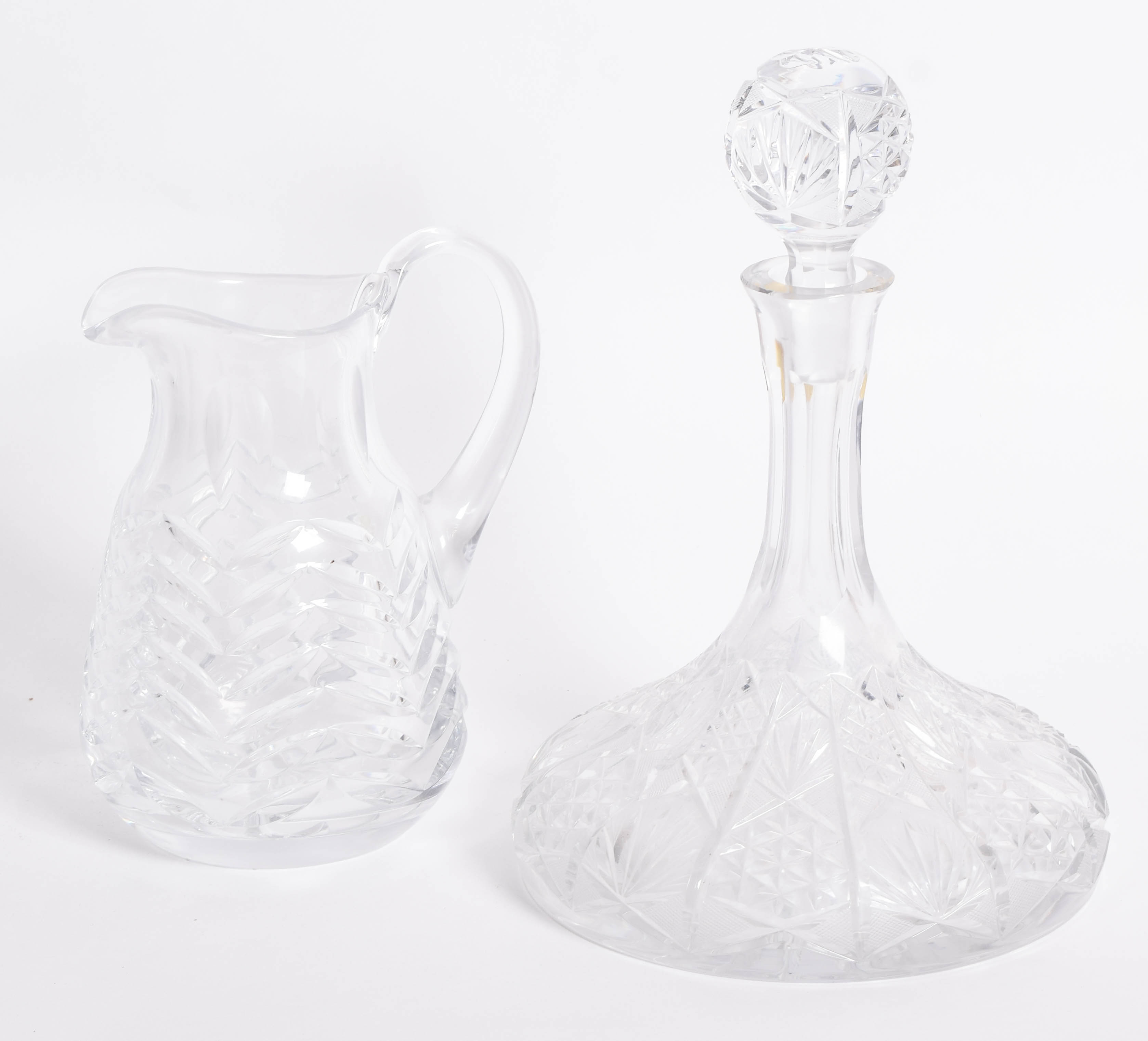 Collection of Vintage Crystal Serveware