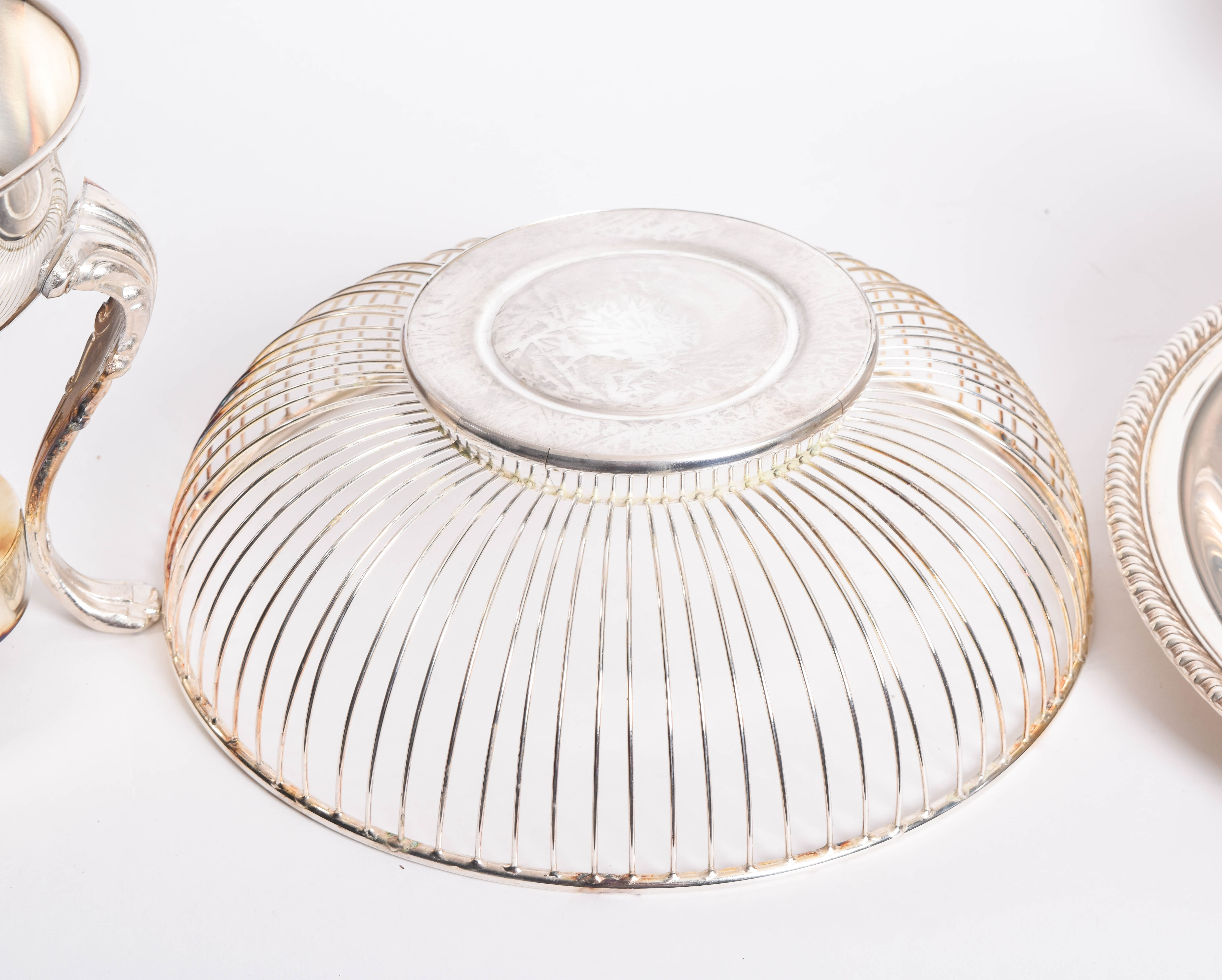 Collection of Vintage Plated Silver Serveware