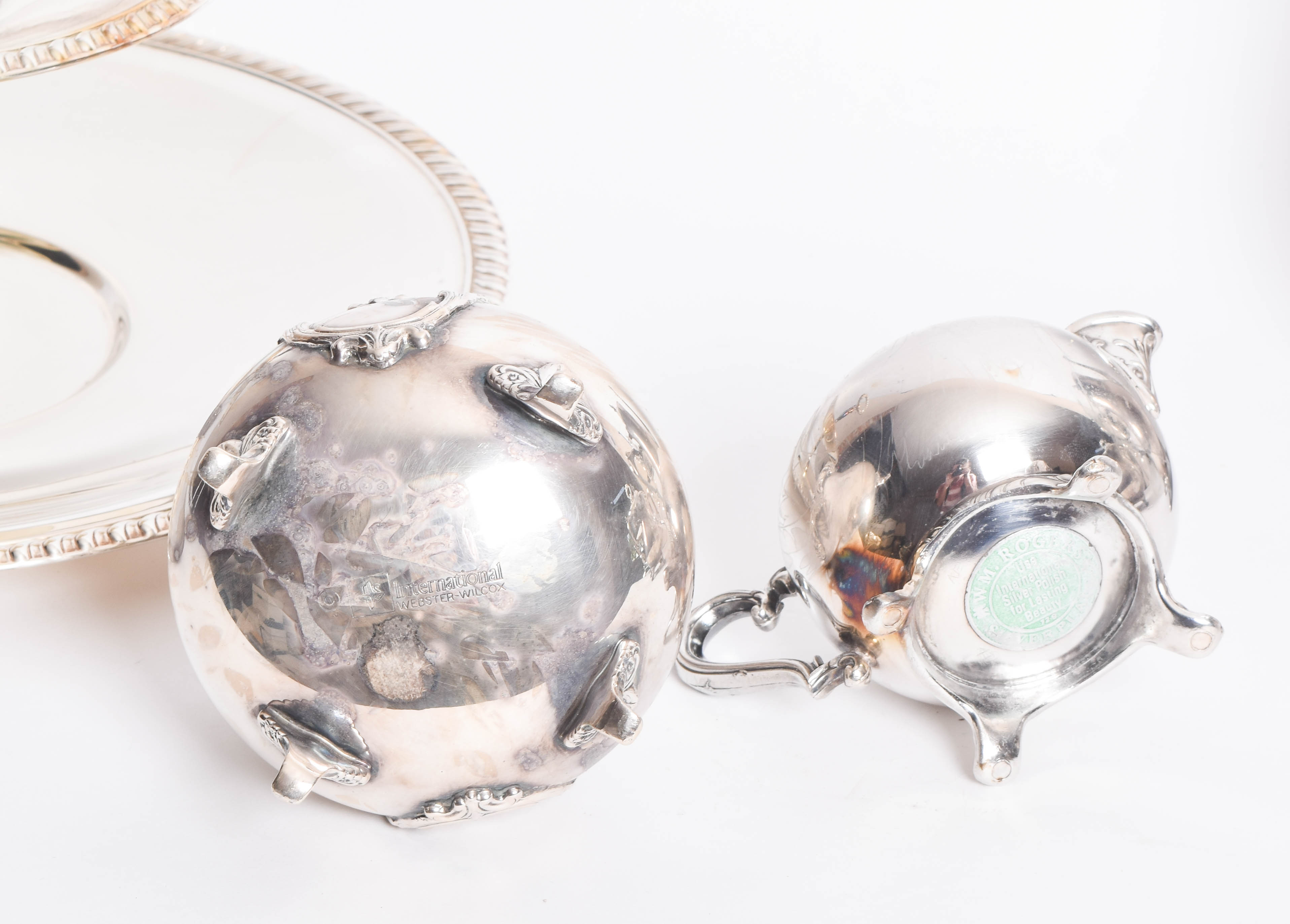 Collection of Vintage Plated Silver Serveware