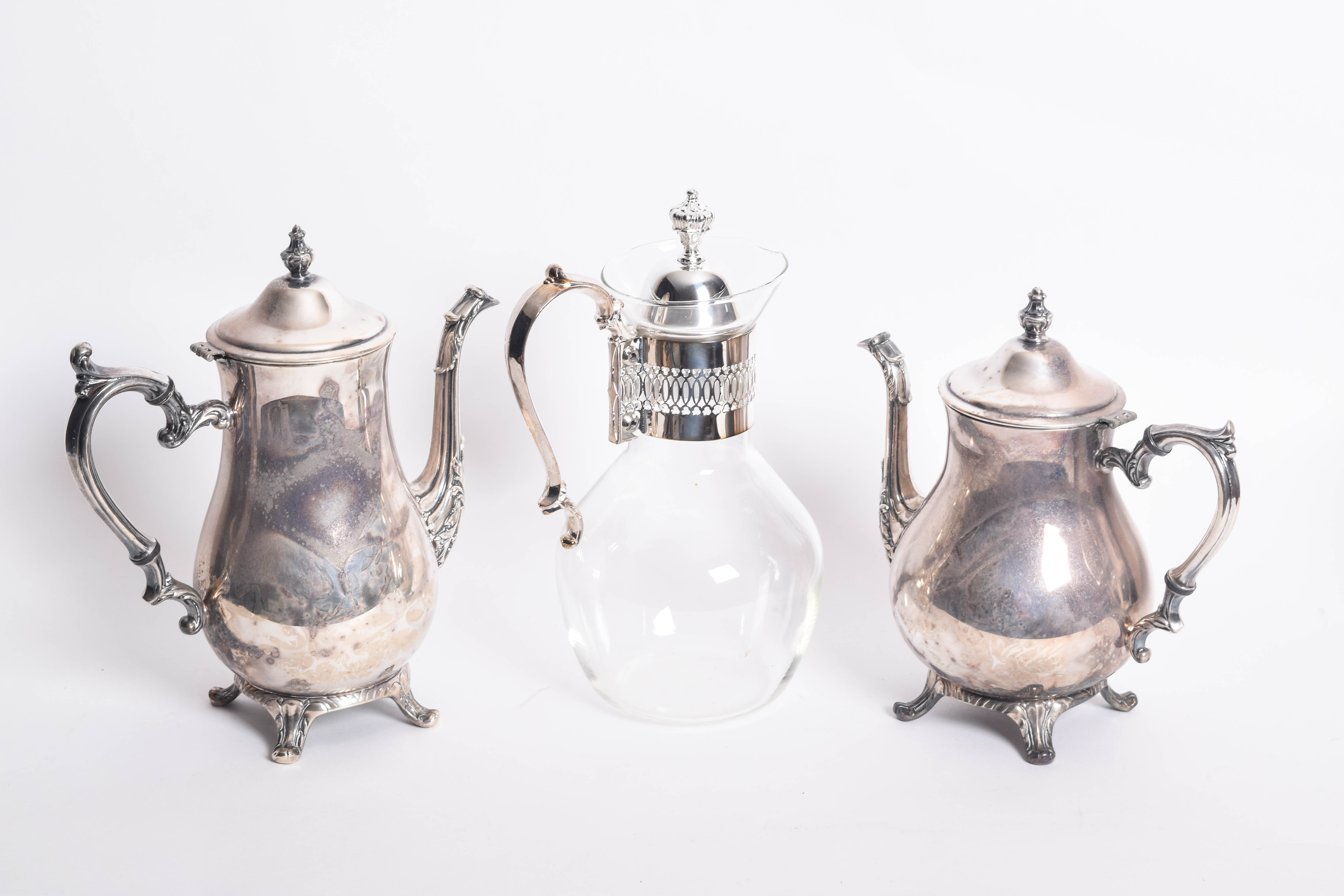 Collection of Vintage Plated Silver Serveware
