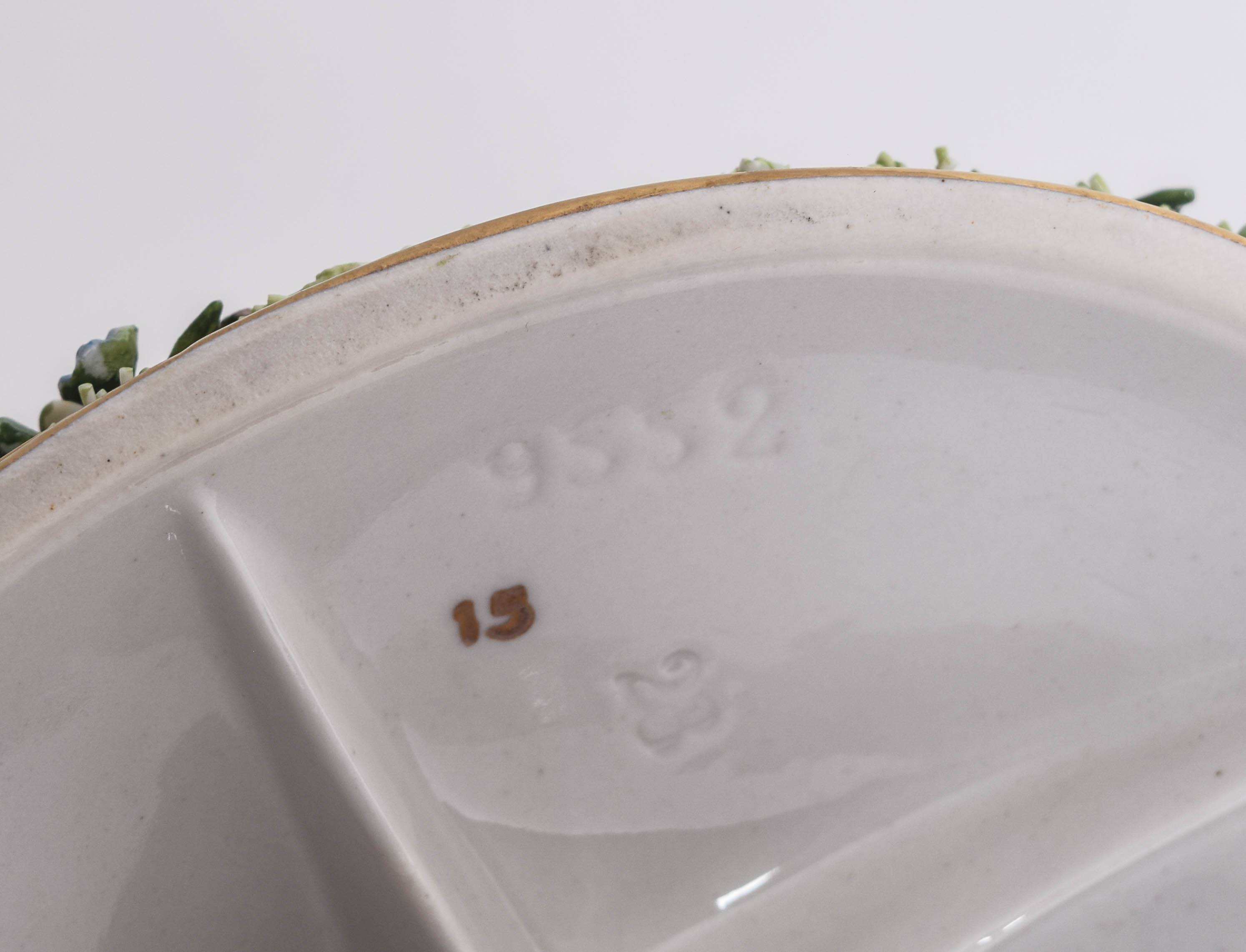 Pair of Porcelain Dresden Lace Figurines