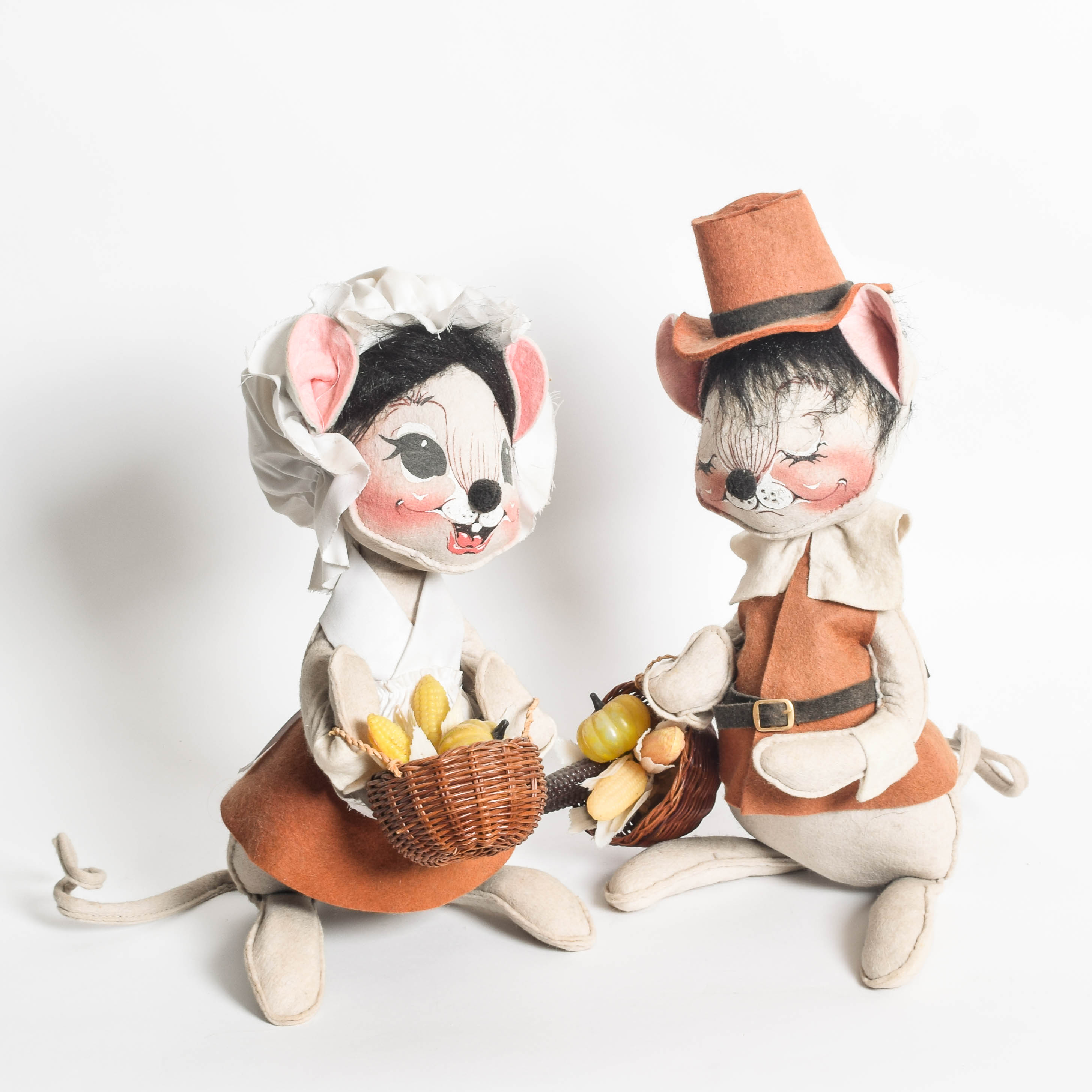 Pair of Vintage Mice Figurines by Annalee