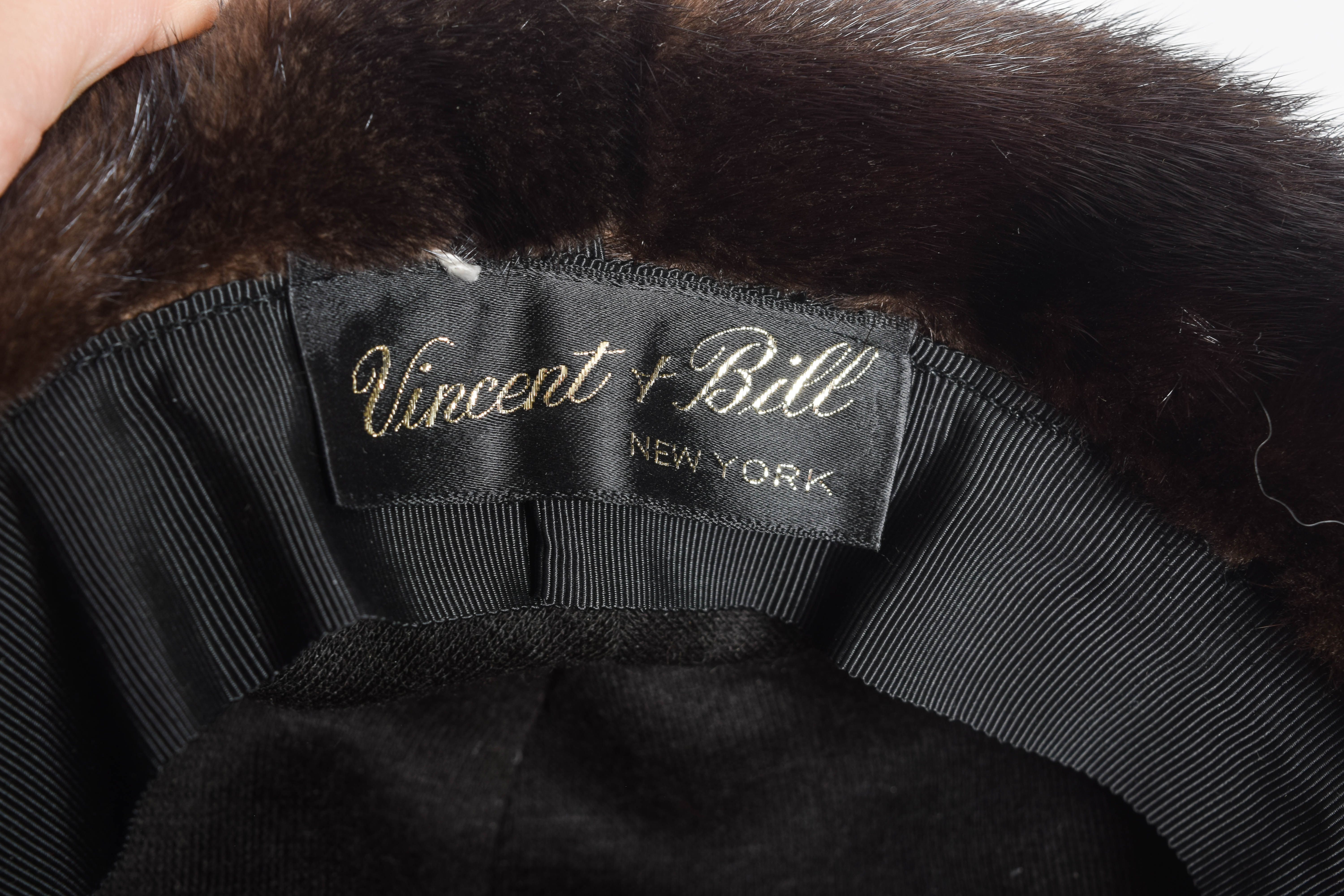 Vintage Vincent & Bill New York Mink Fur Hat