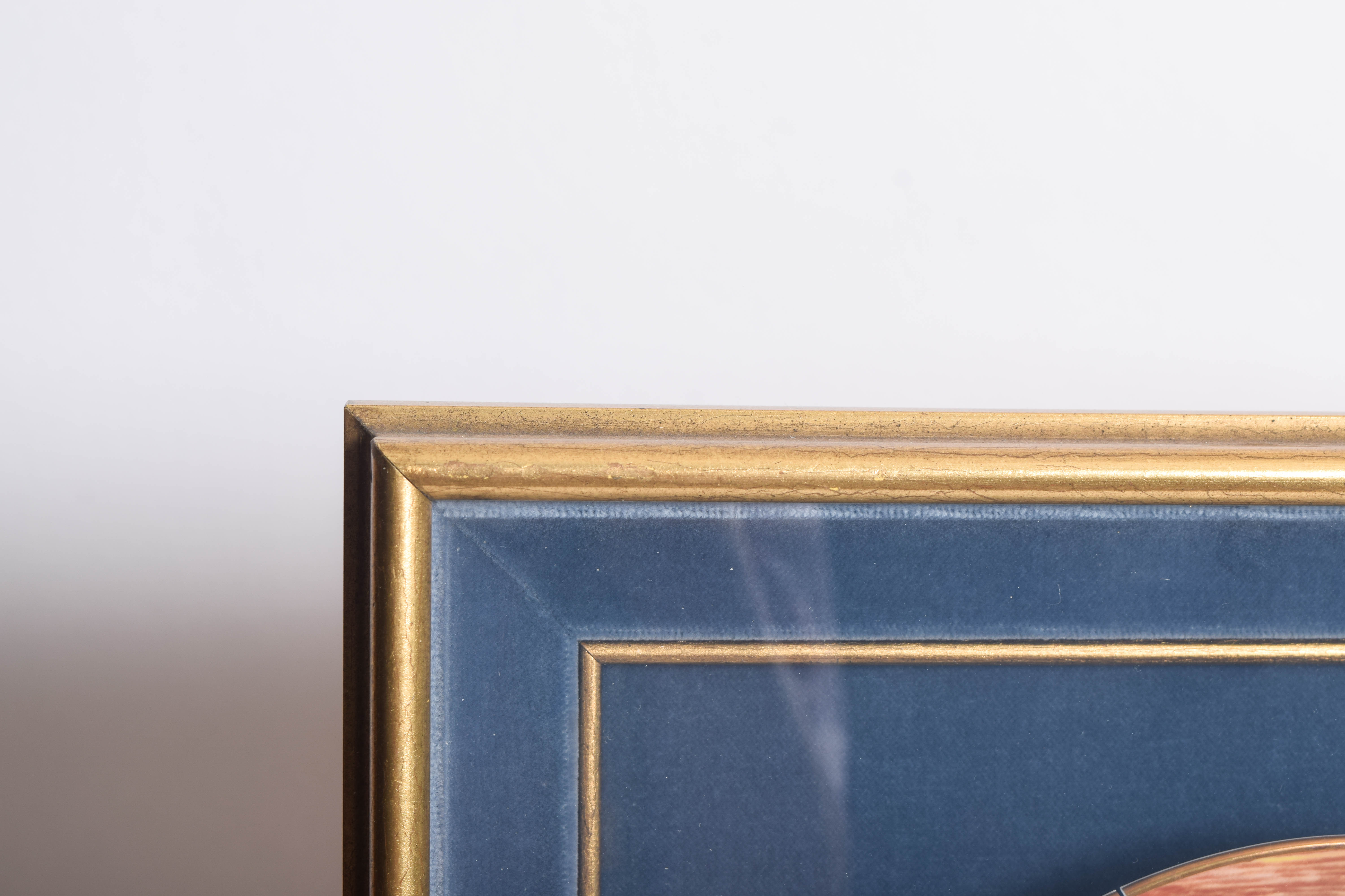 Assortment of Renoir Collection by Crown Staffordshire Framed Porcelain Plates