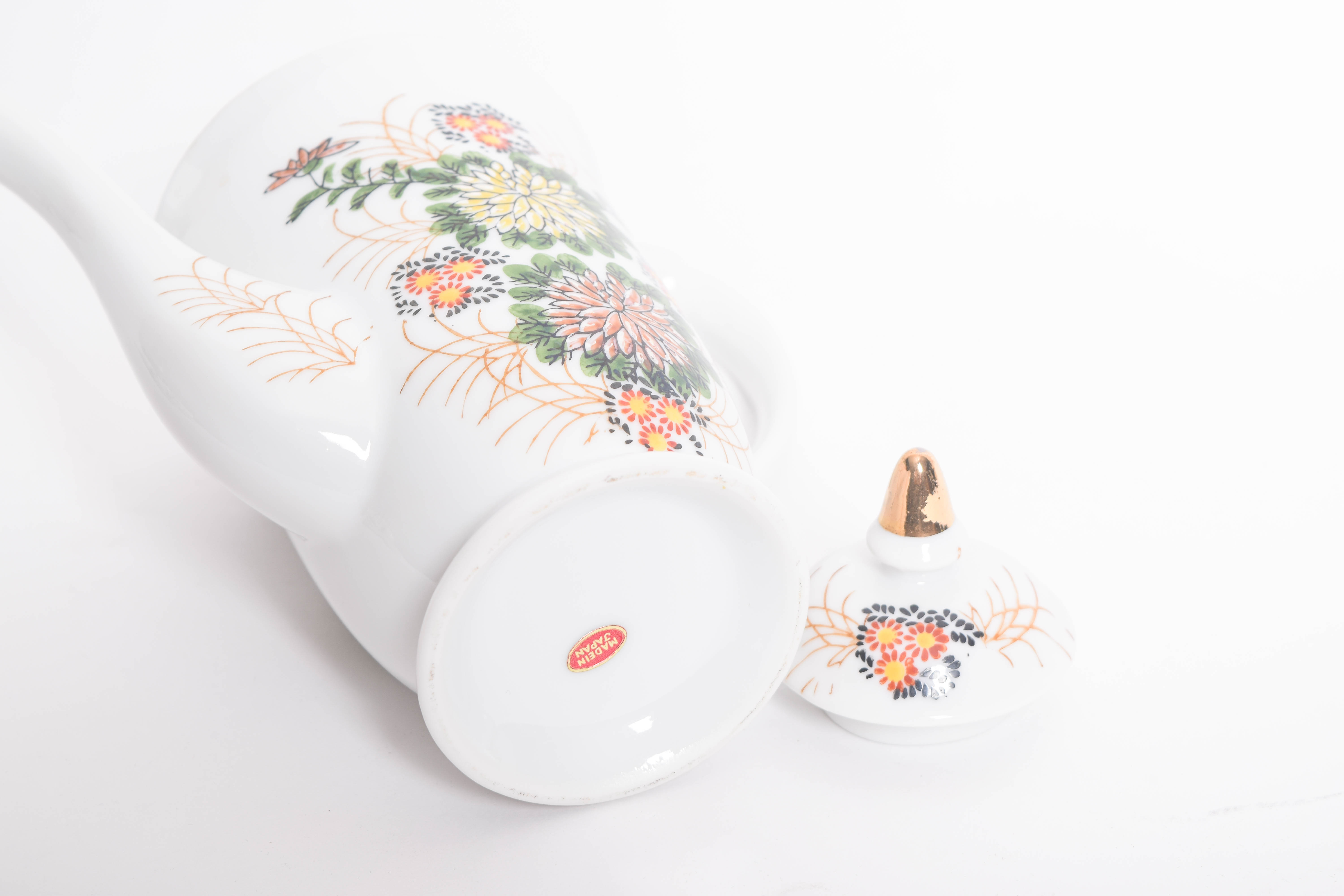 Vintage Floral Japanese Porcelain Tea Set