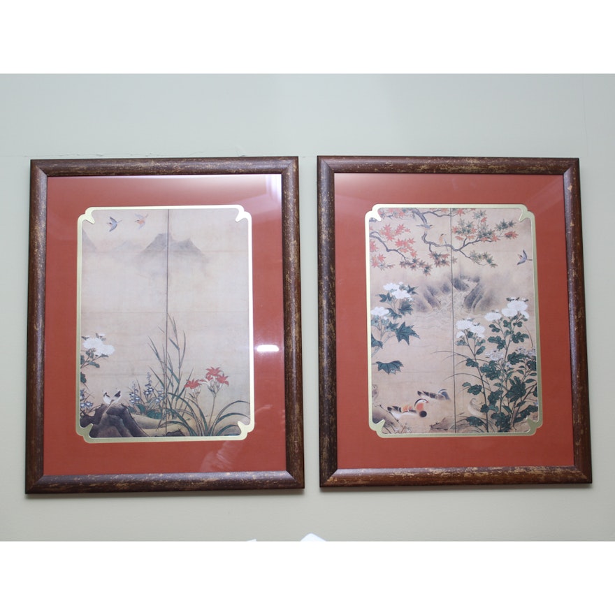 Framed Offset Lithograph Pair