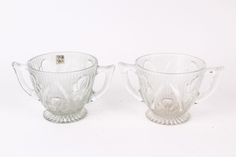 Assortment of Clear Vintage Glassware