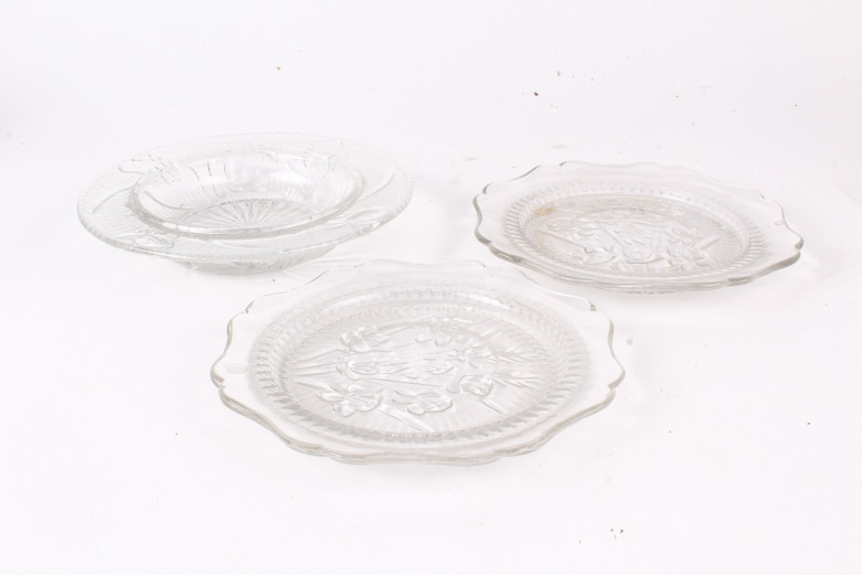 Assortment of Clear Vintage Glassware