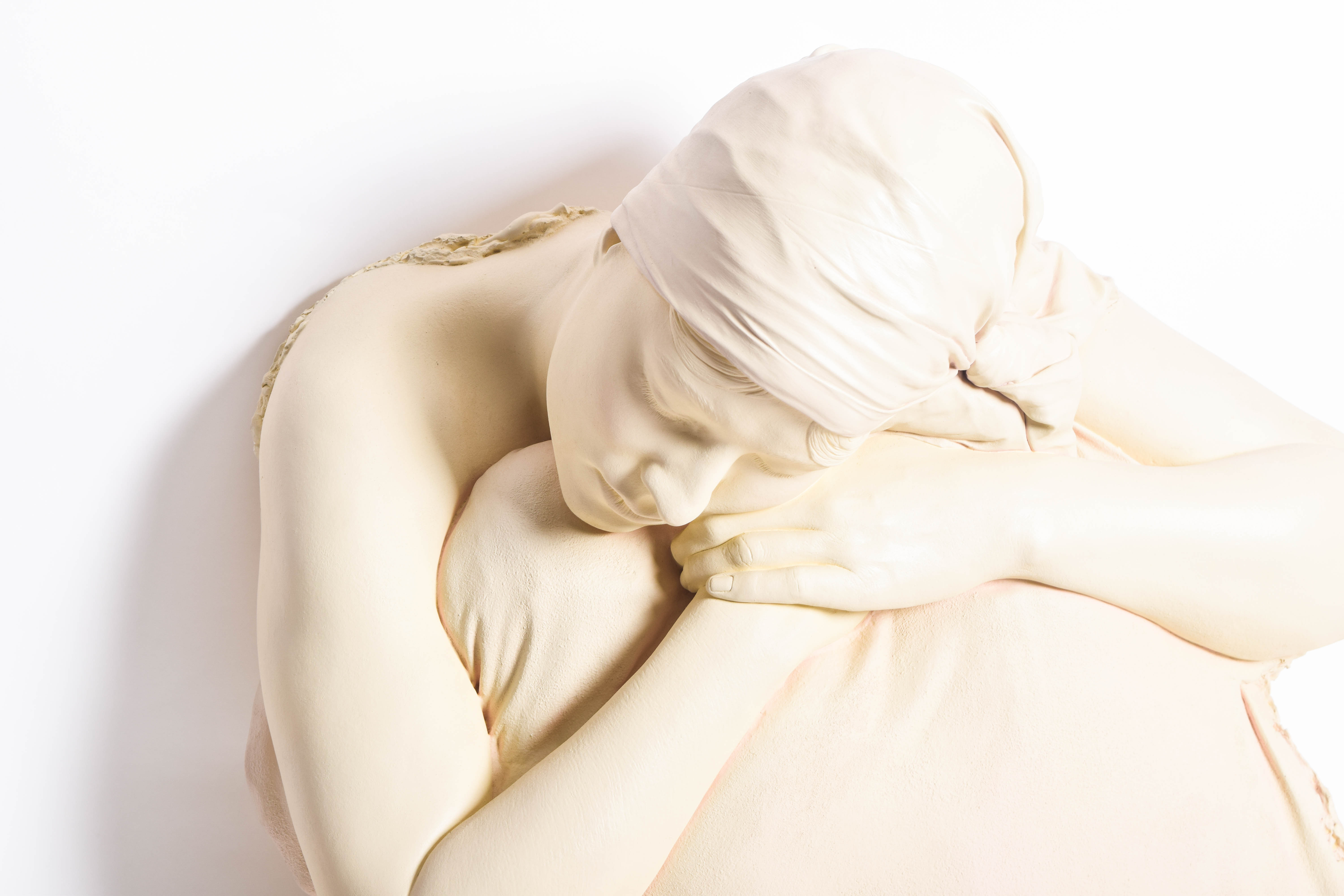 Marc Sijan Vintage Reproduction Plaster Sculpture "Elbows Down"