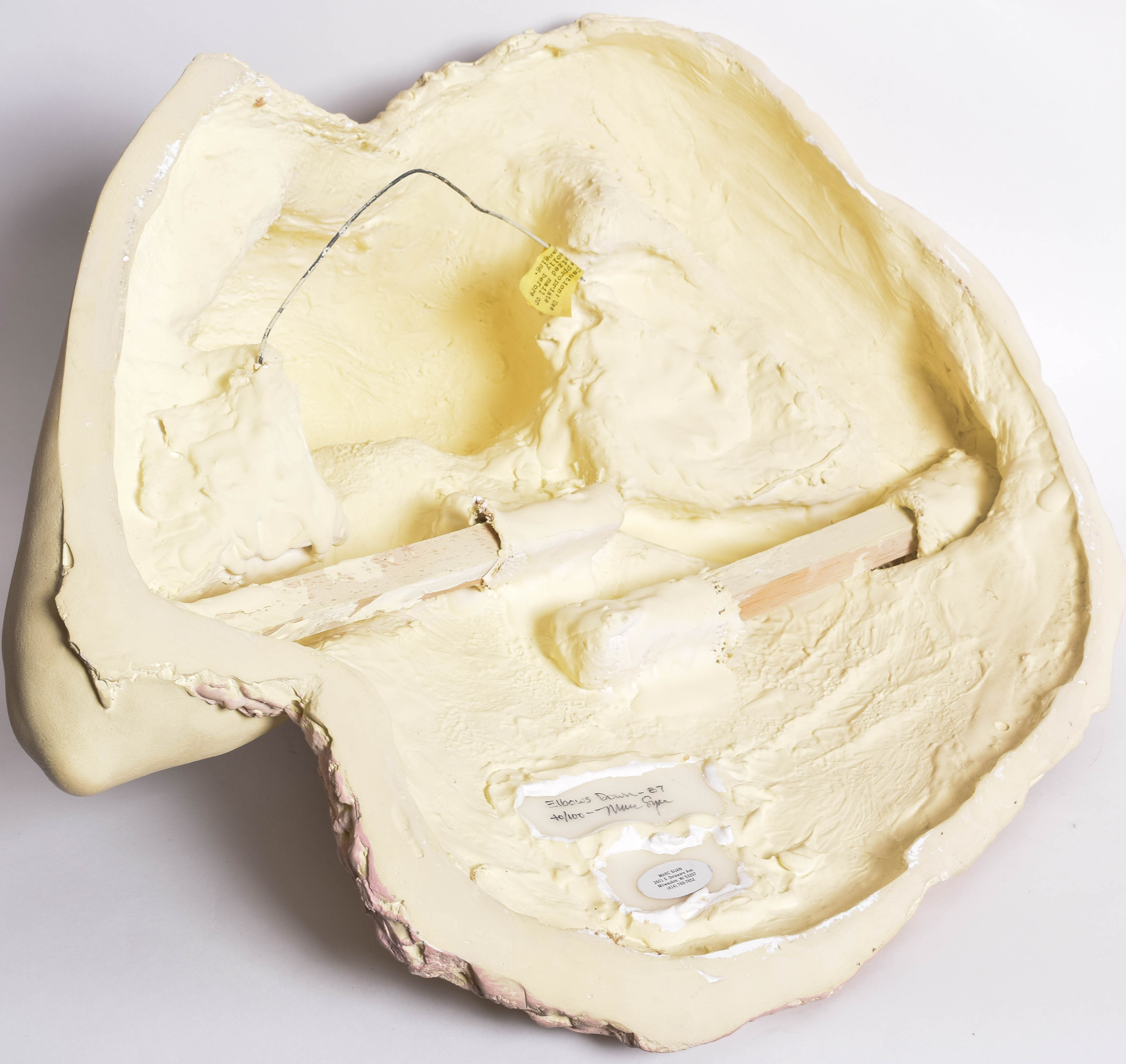 Marc Sijan Vintage Reproduction Plaster Sculpture "Elbows Down"