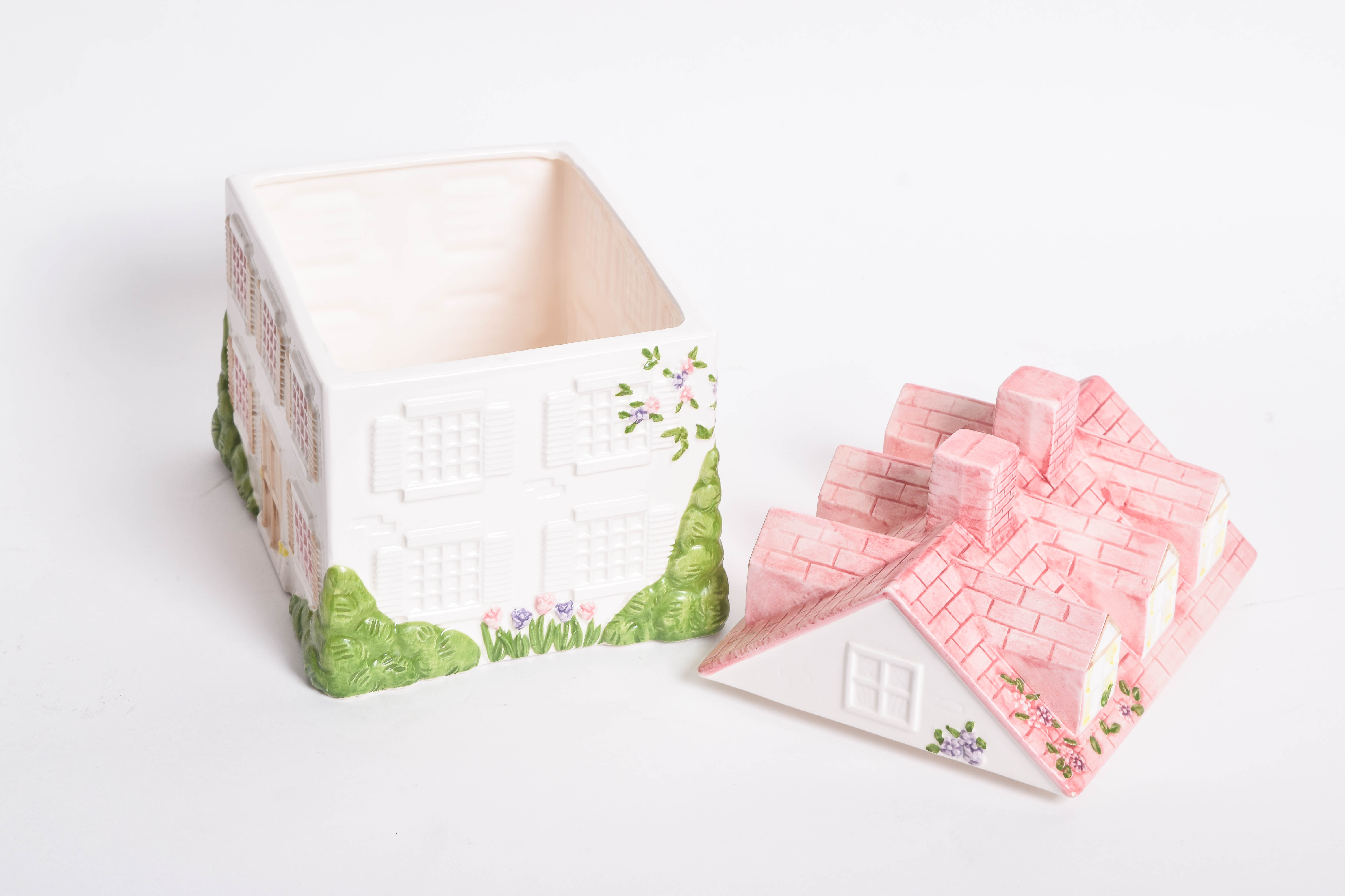 Sigma Porcelain Village Tea Set and Cookie Jar