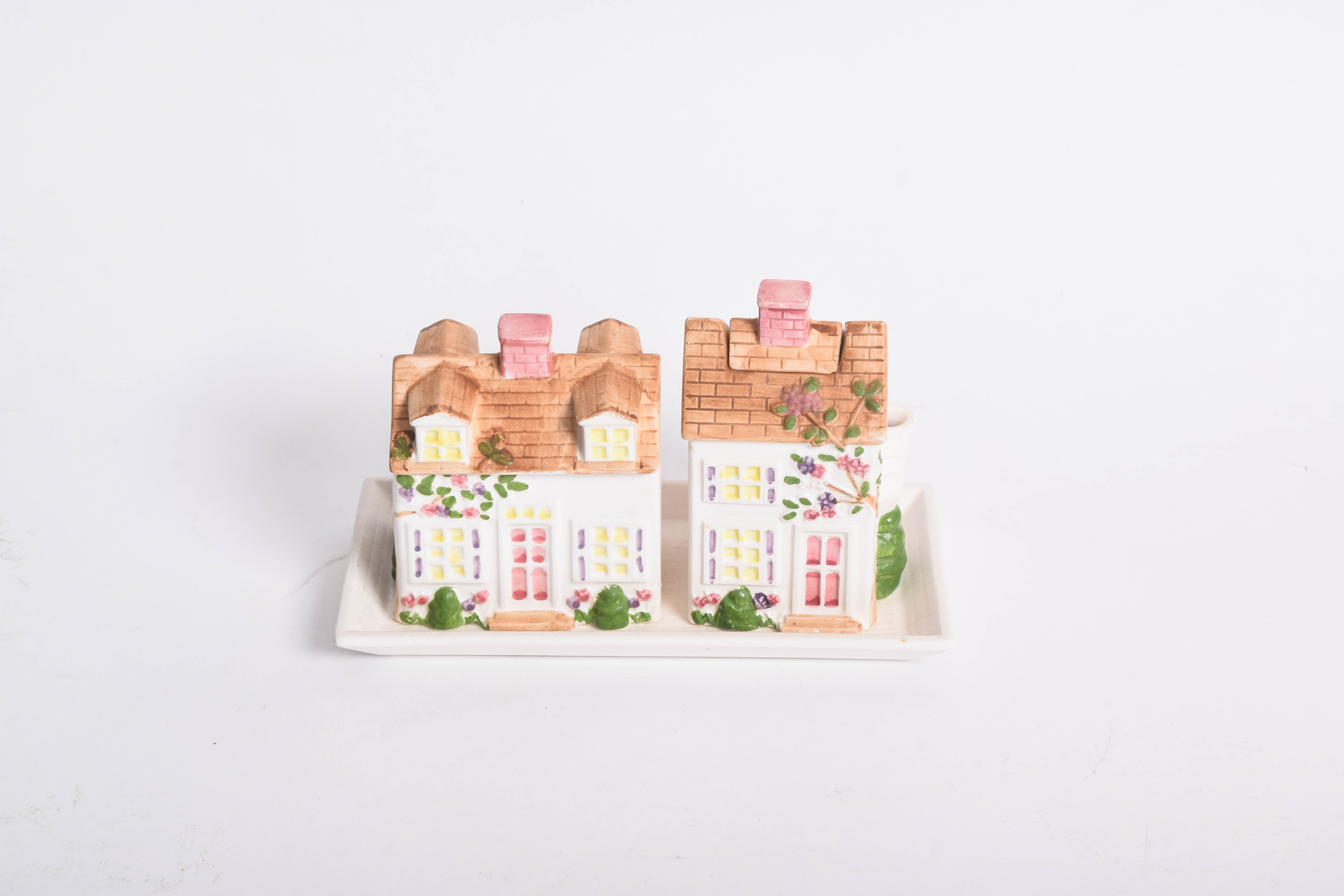 Sigma Porcelain Village Tea Set and Cookie Jar