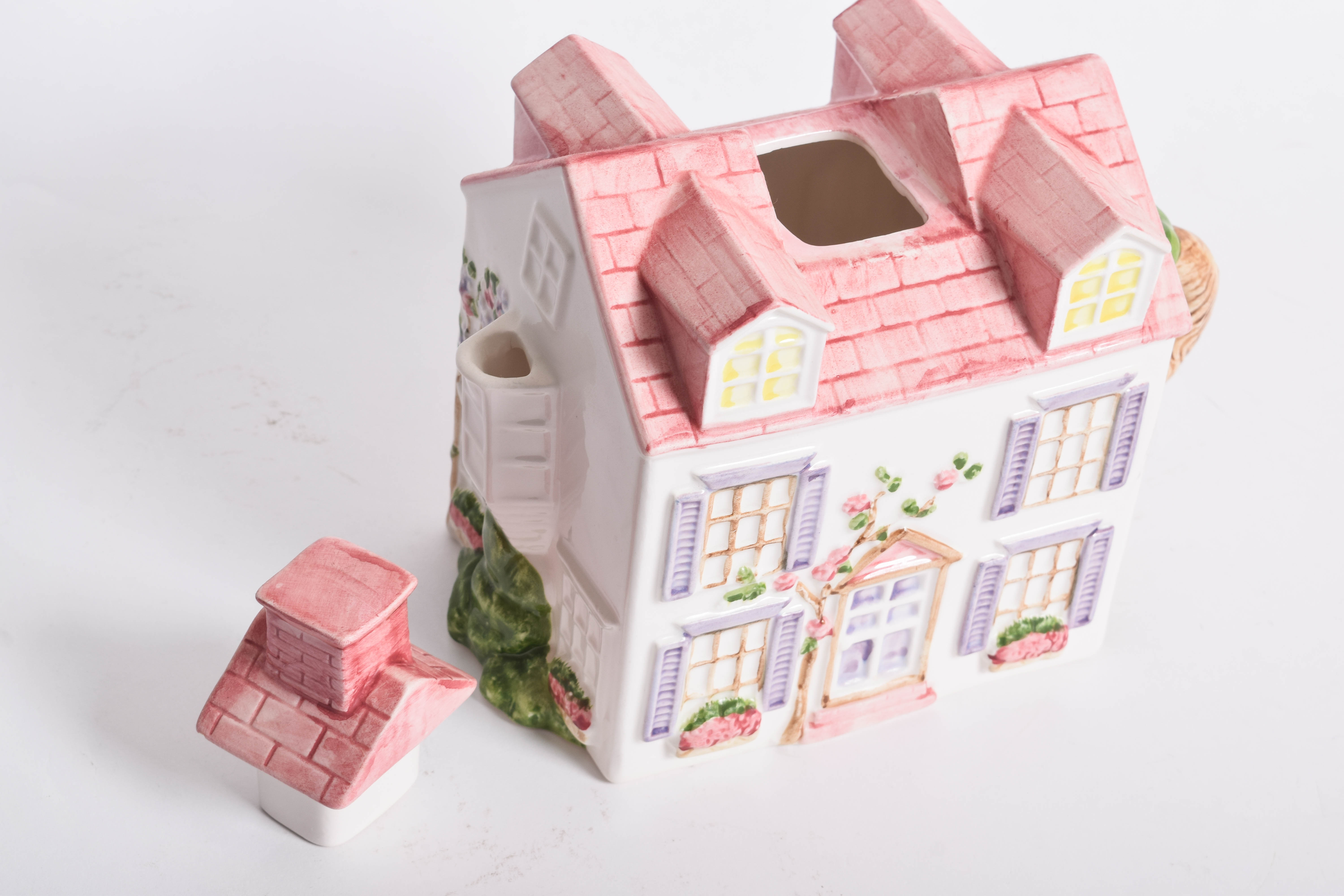 Sigma Porcelain Village Tea Set and Cookie Jar