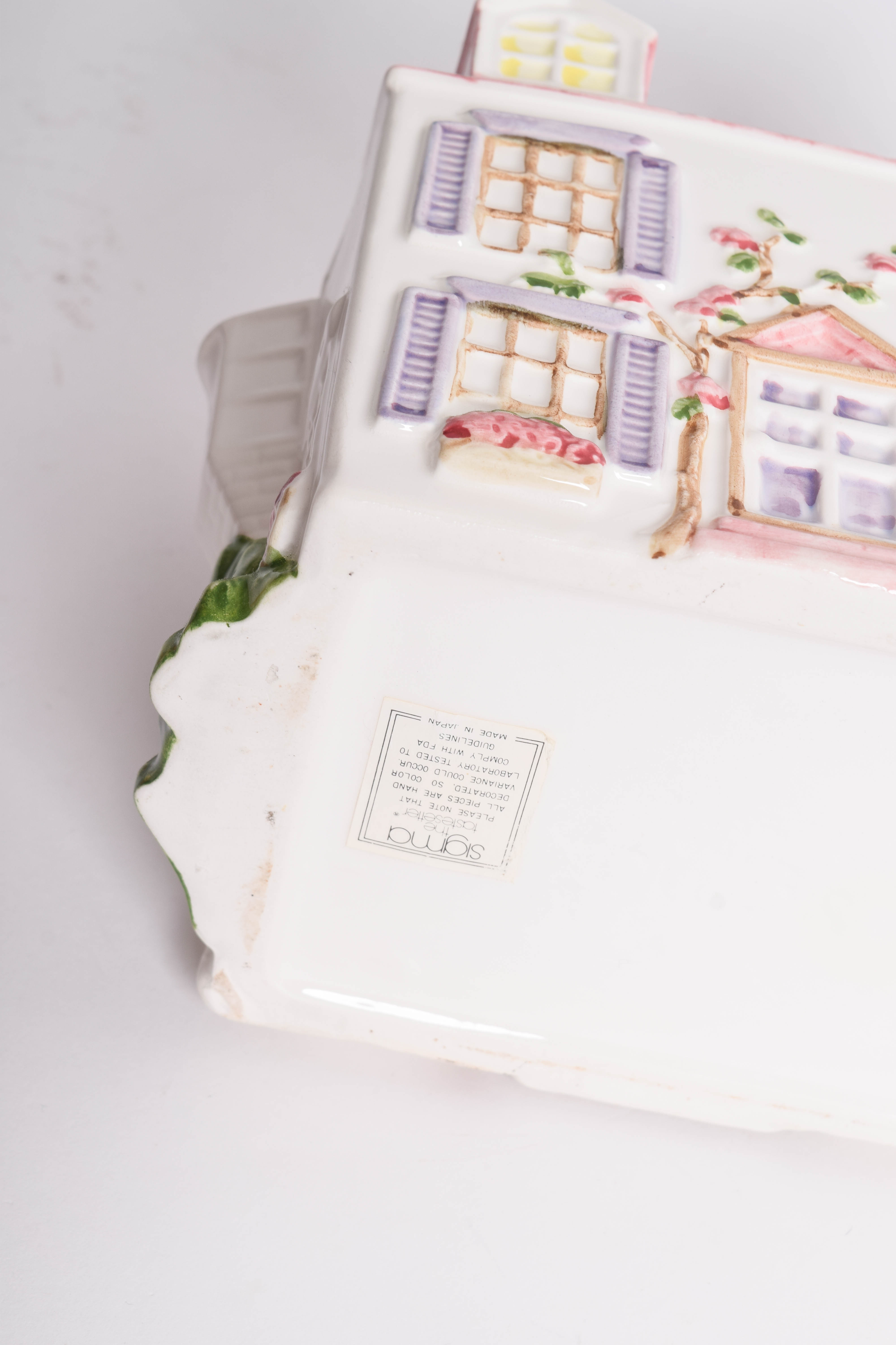 Sigma Porcelain Village Tea Set and Cookie Jar