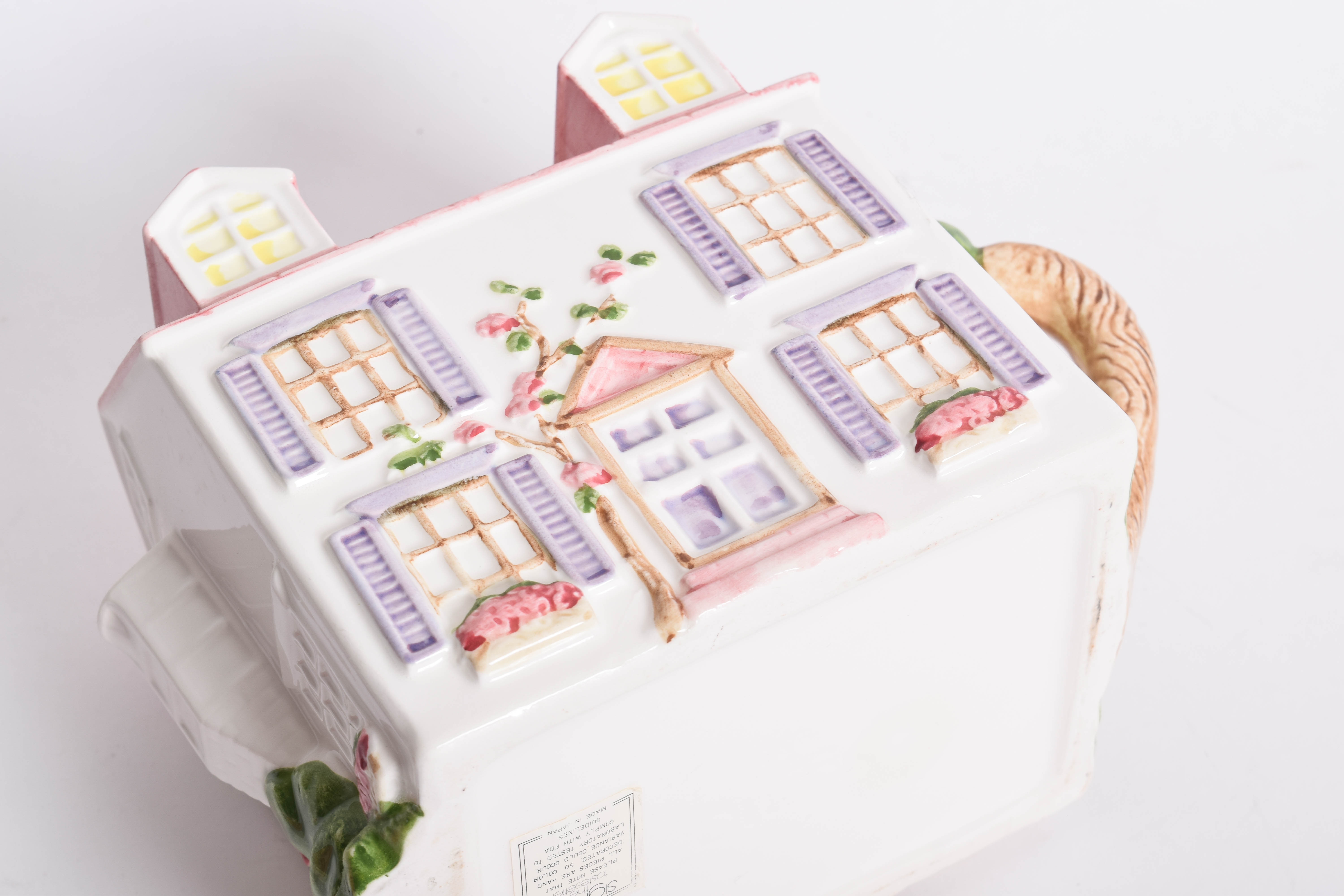 Sigma Porcelain Village Tea Set and Cookie Jar