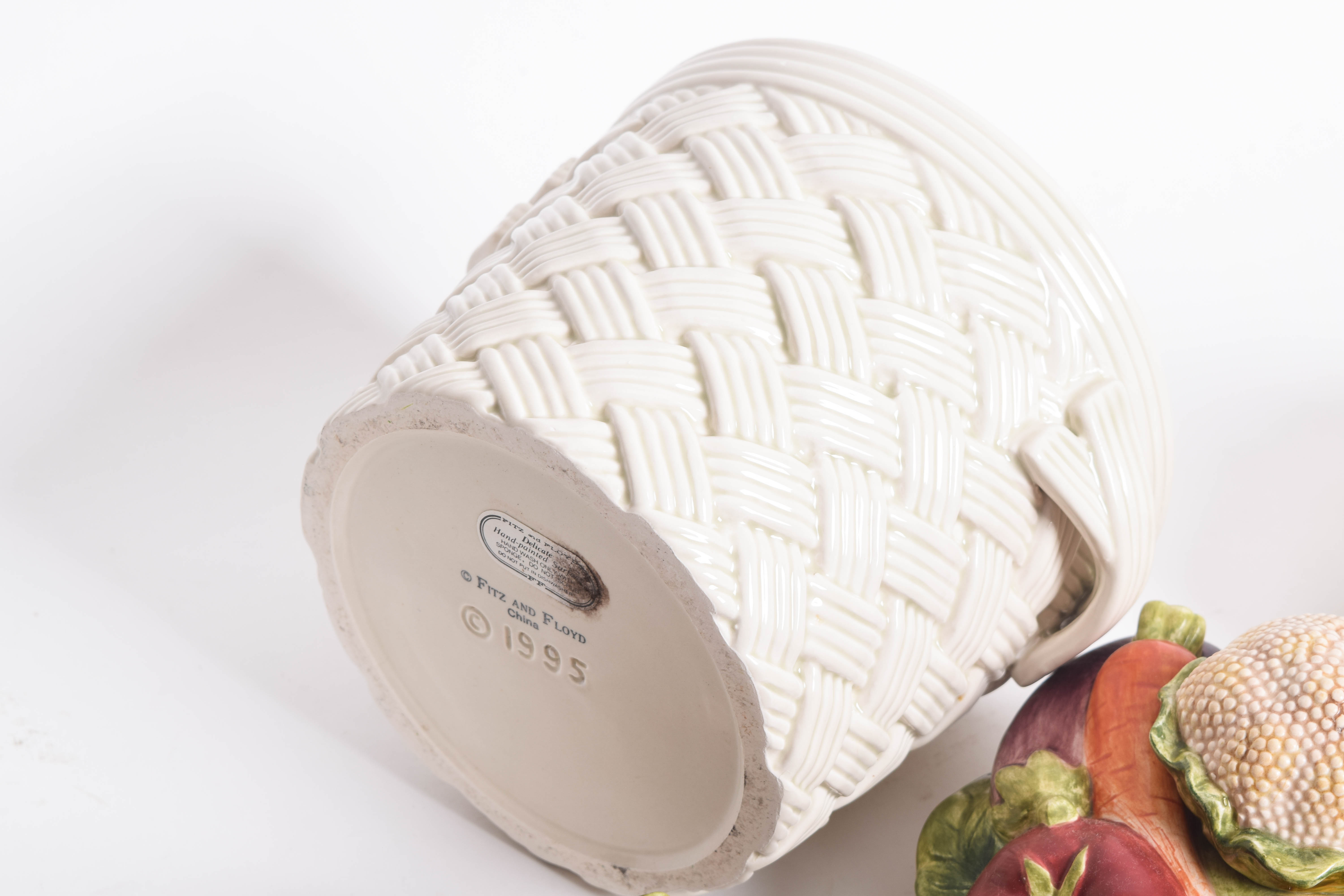 Set of Fitz & Floyd Vegetable Themed Jars