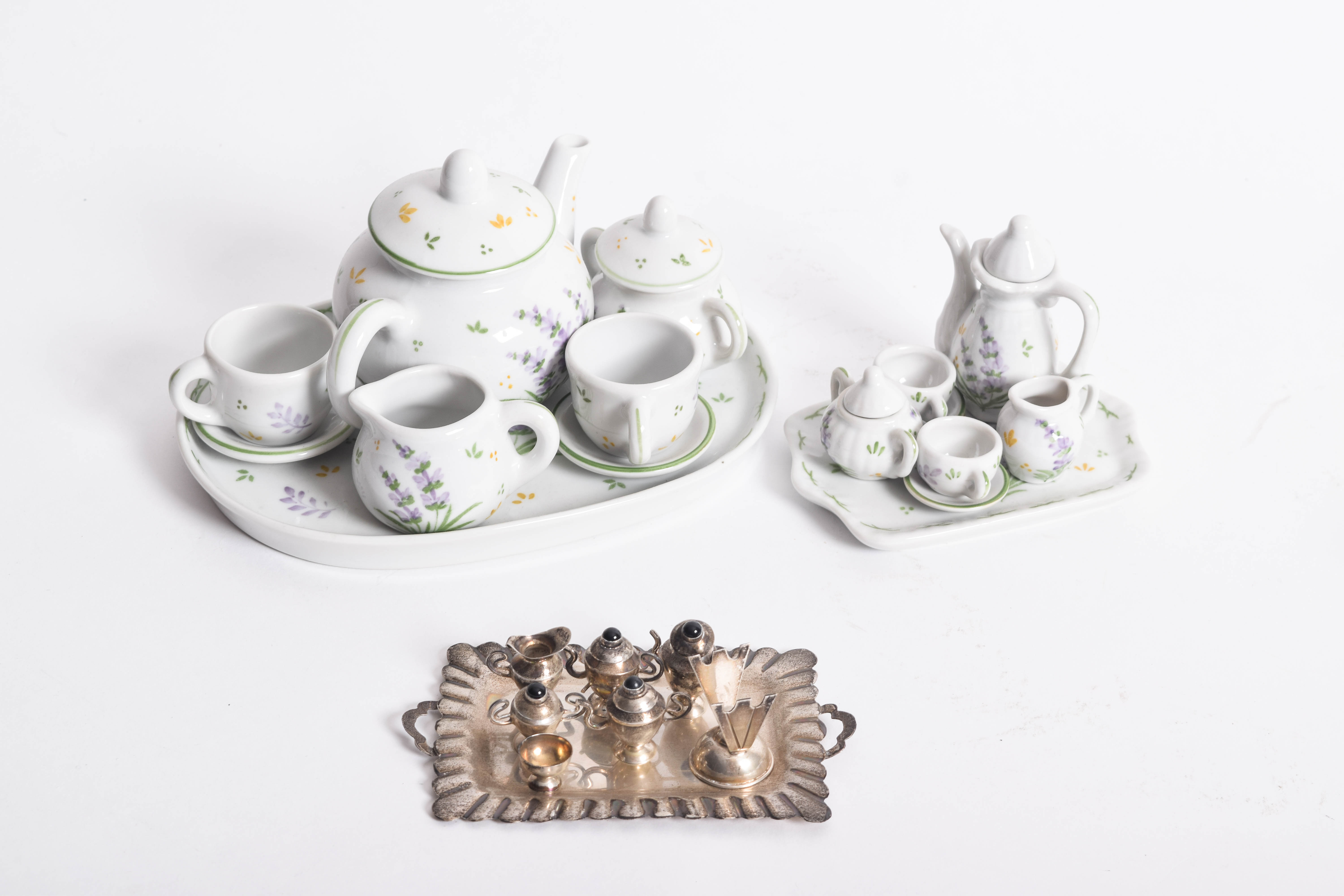 Collection of Vintage Miniature Tea Sets
