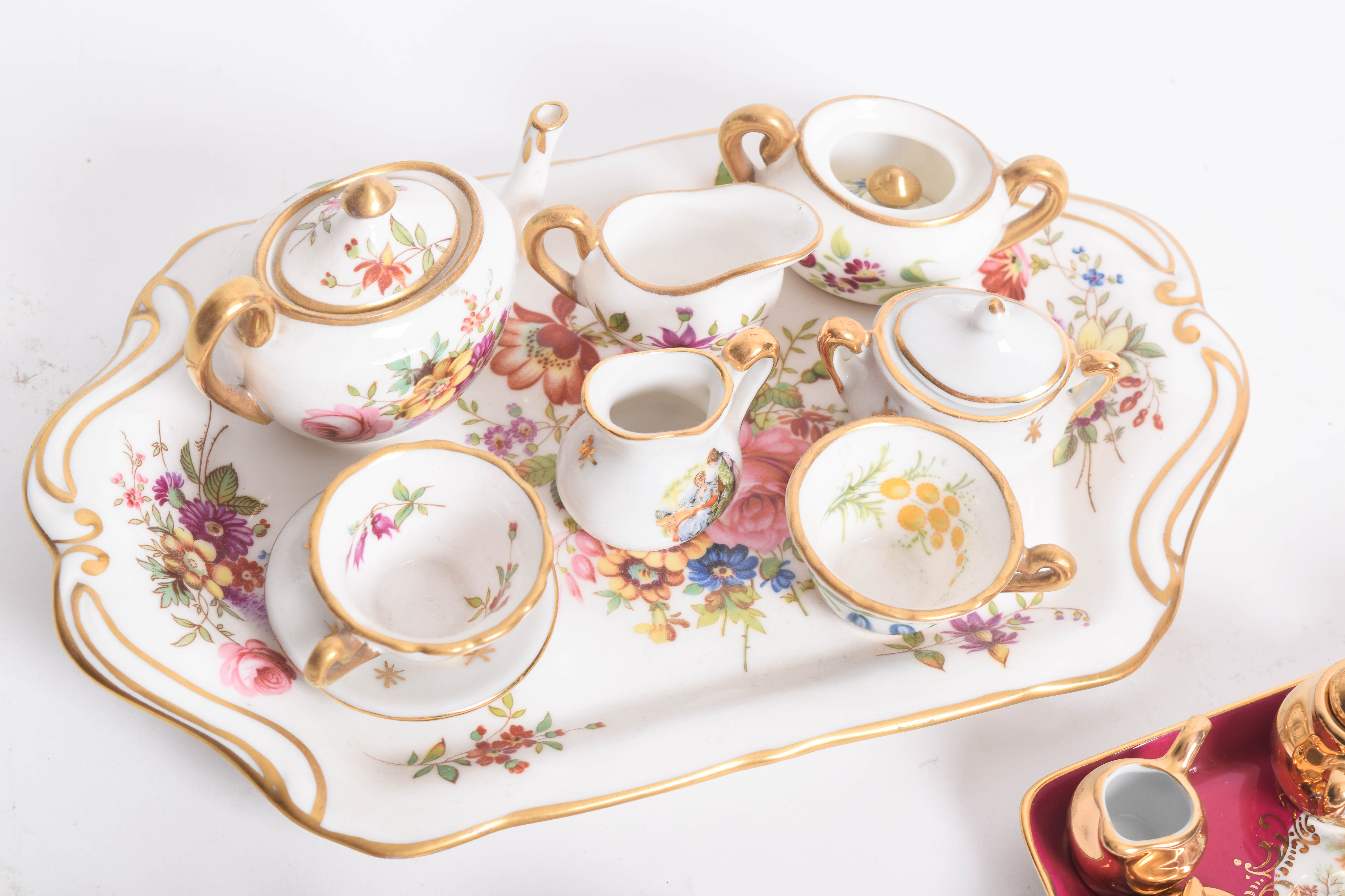 Collection of Vintage Miniature Tea Sets
