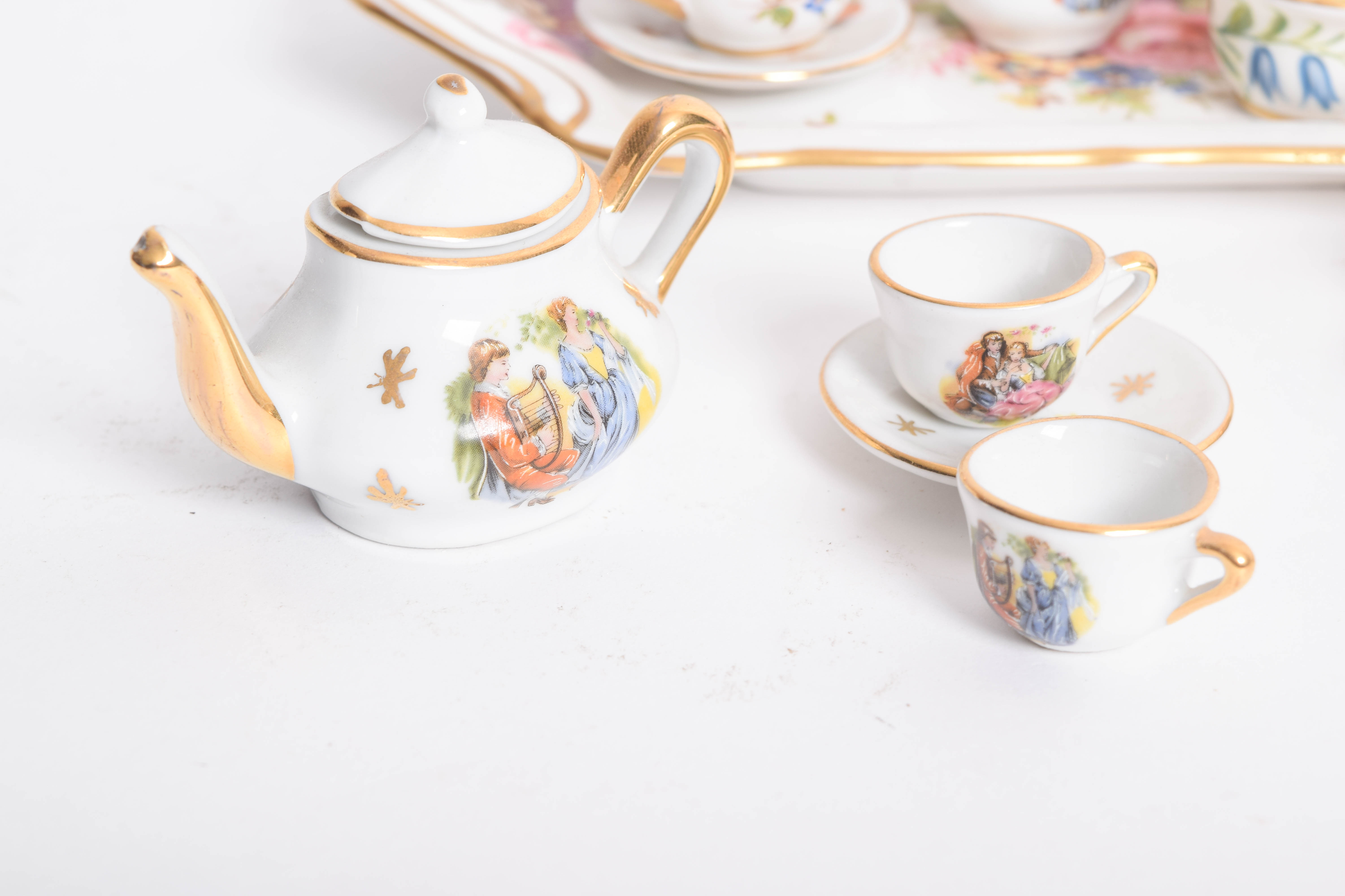 Collection of Vintage Miniature Tea Sets