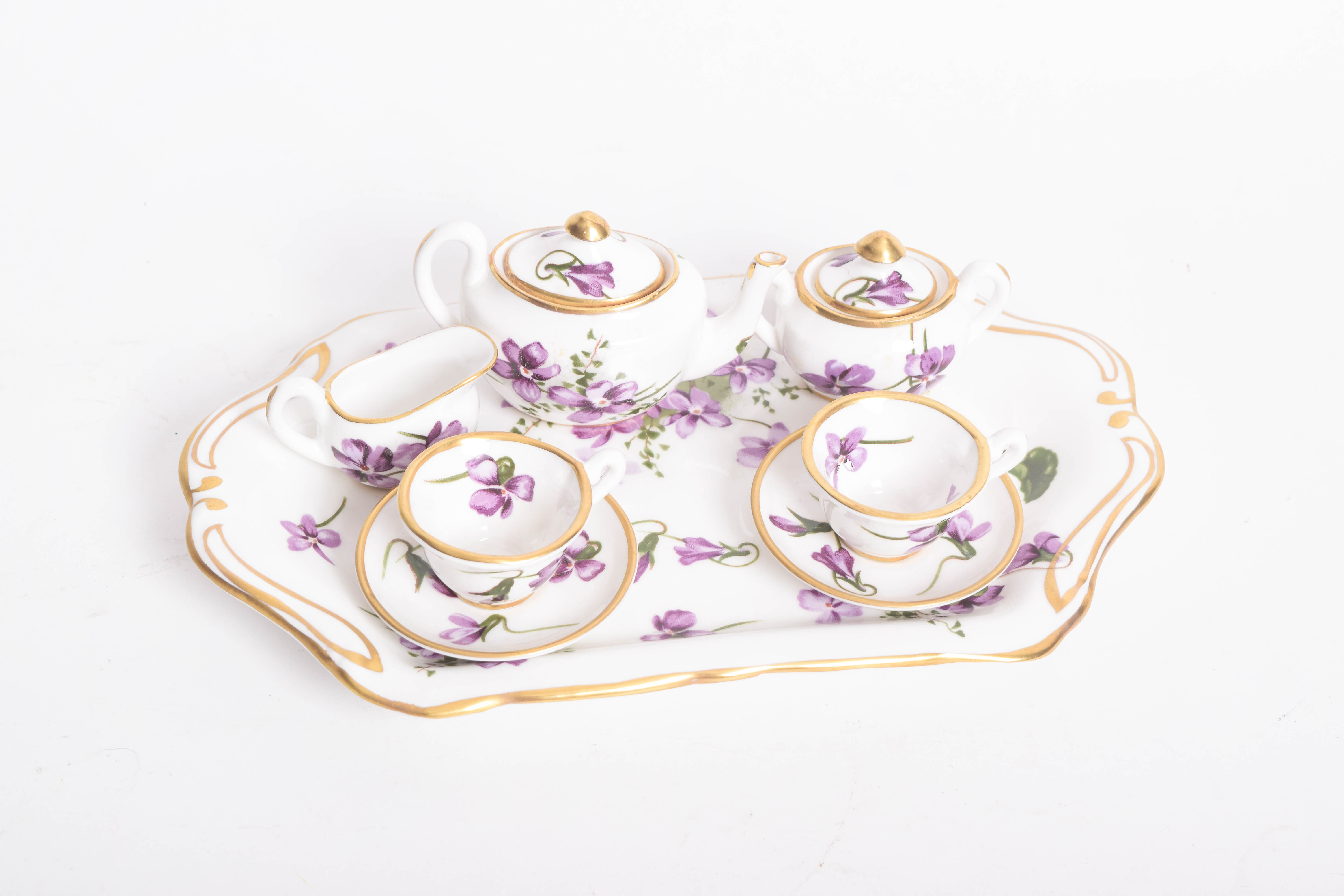 Collection of Vintage Miniature Tea Sets