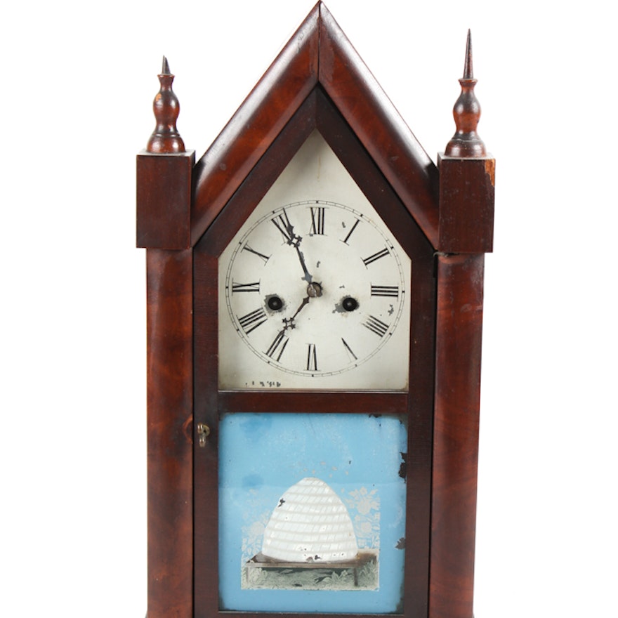 Antique E.W. Weich 34 Hour Mantel Clock