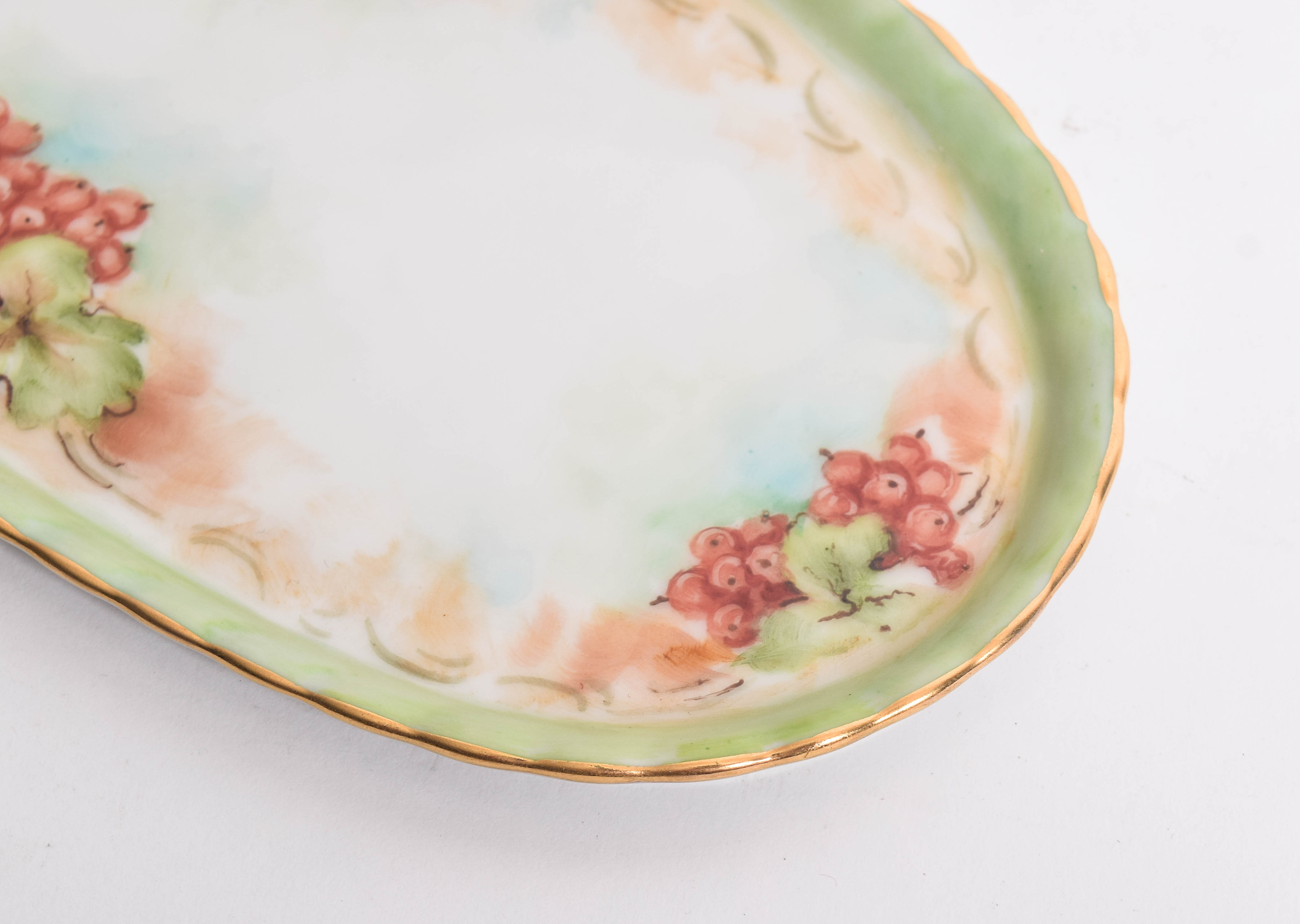 Vintage Hobbyst Hand Painted Porcelain Sugar and Creamer  Set