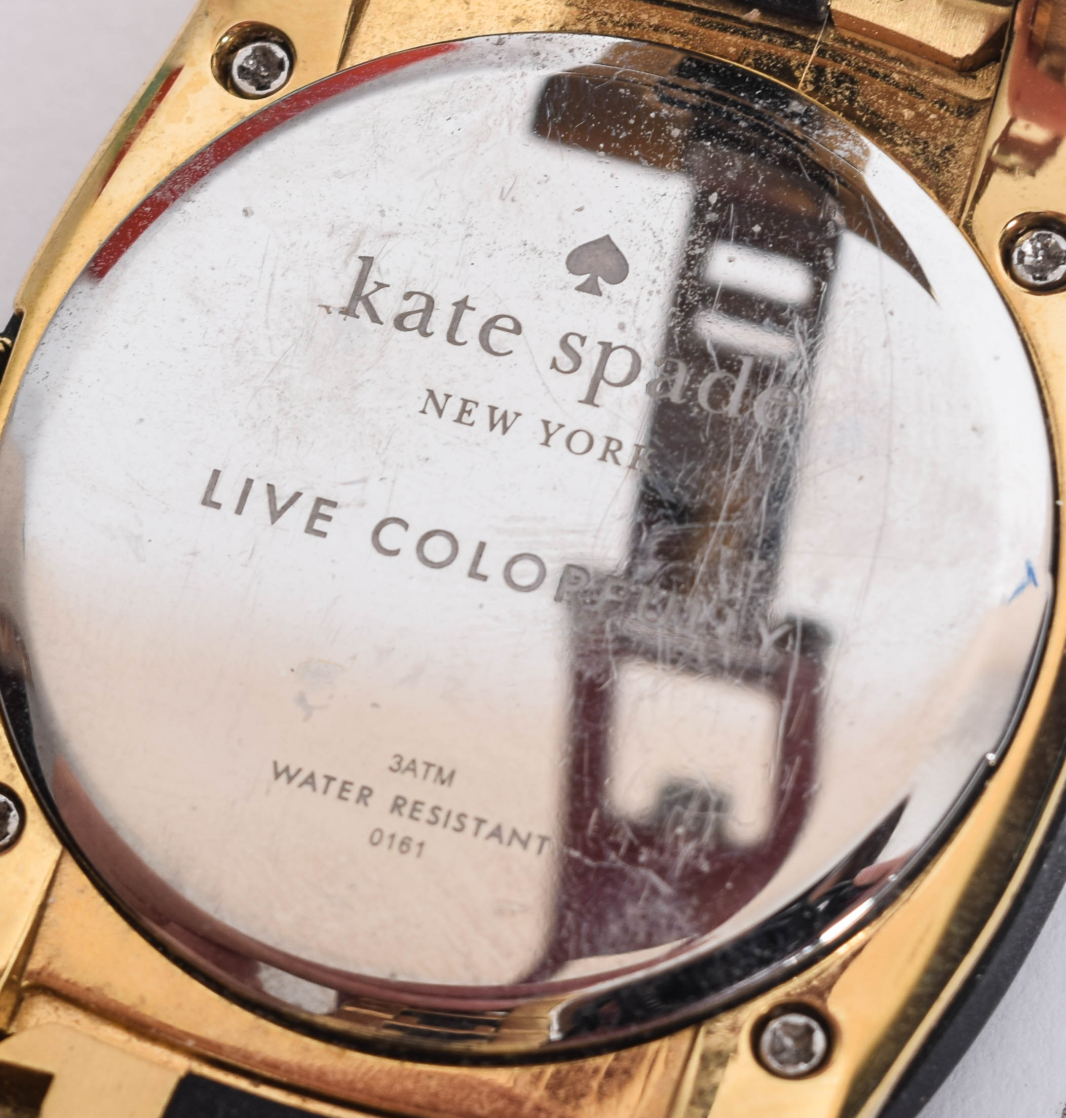 Kate Spade Black and Gold-Plated Stainless Steel Watch