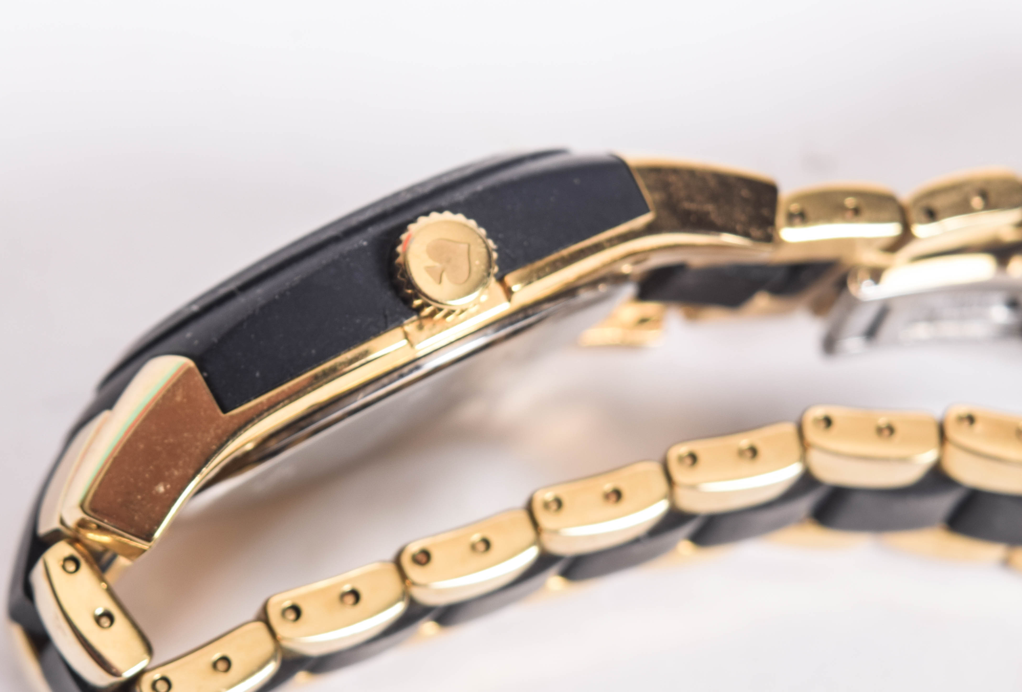 Kate Spade Black and Gold-Plated Stainless Steel Watch