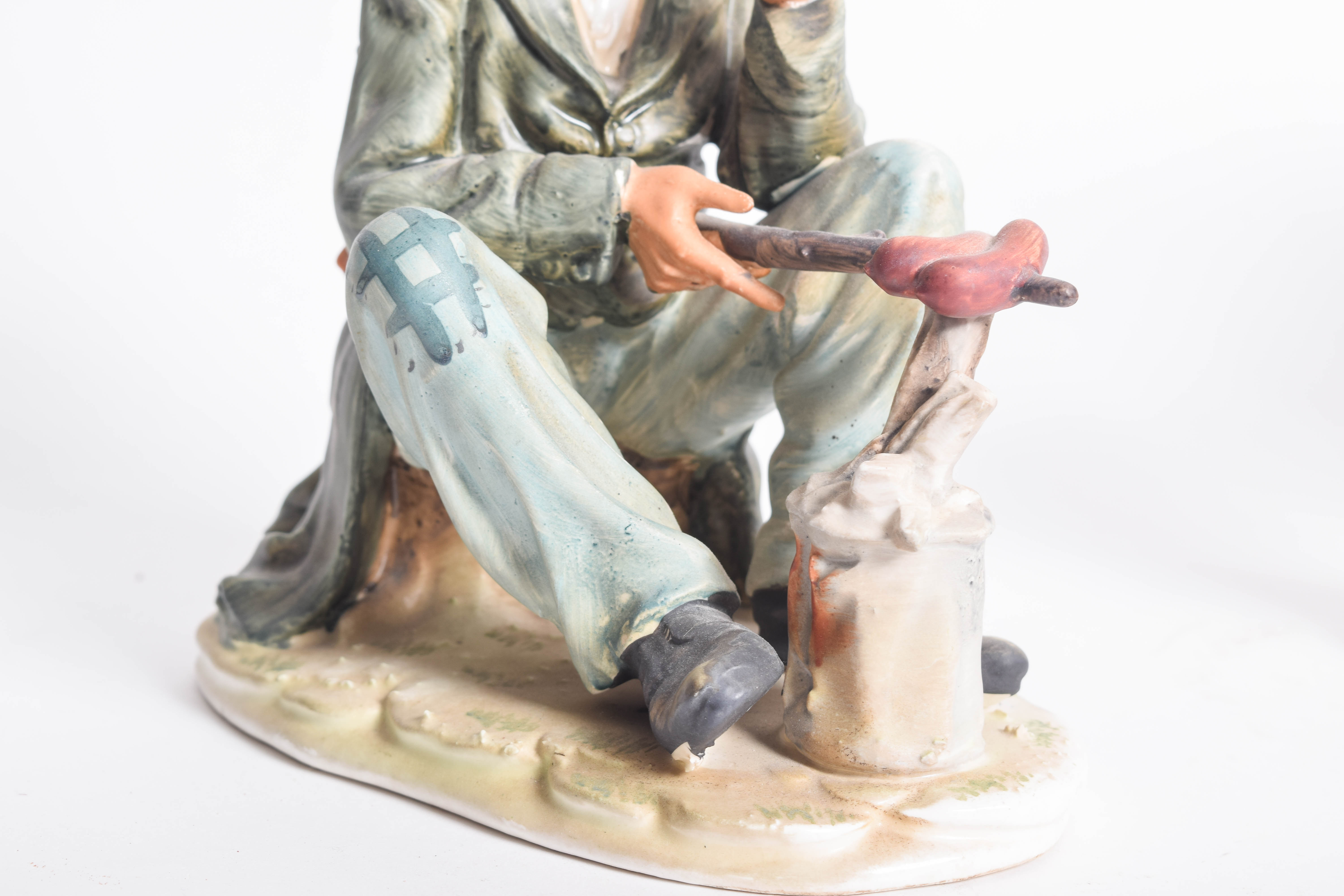 Collection of Italian Porcelain Figurines Featuring Capodimonte