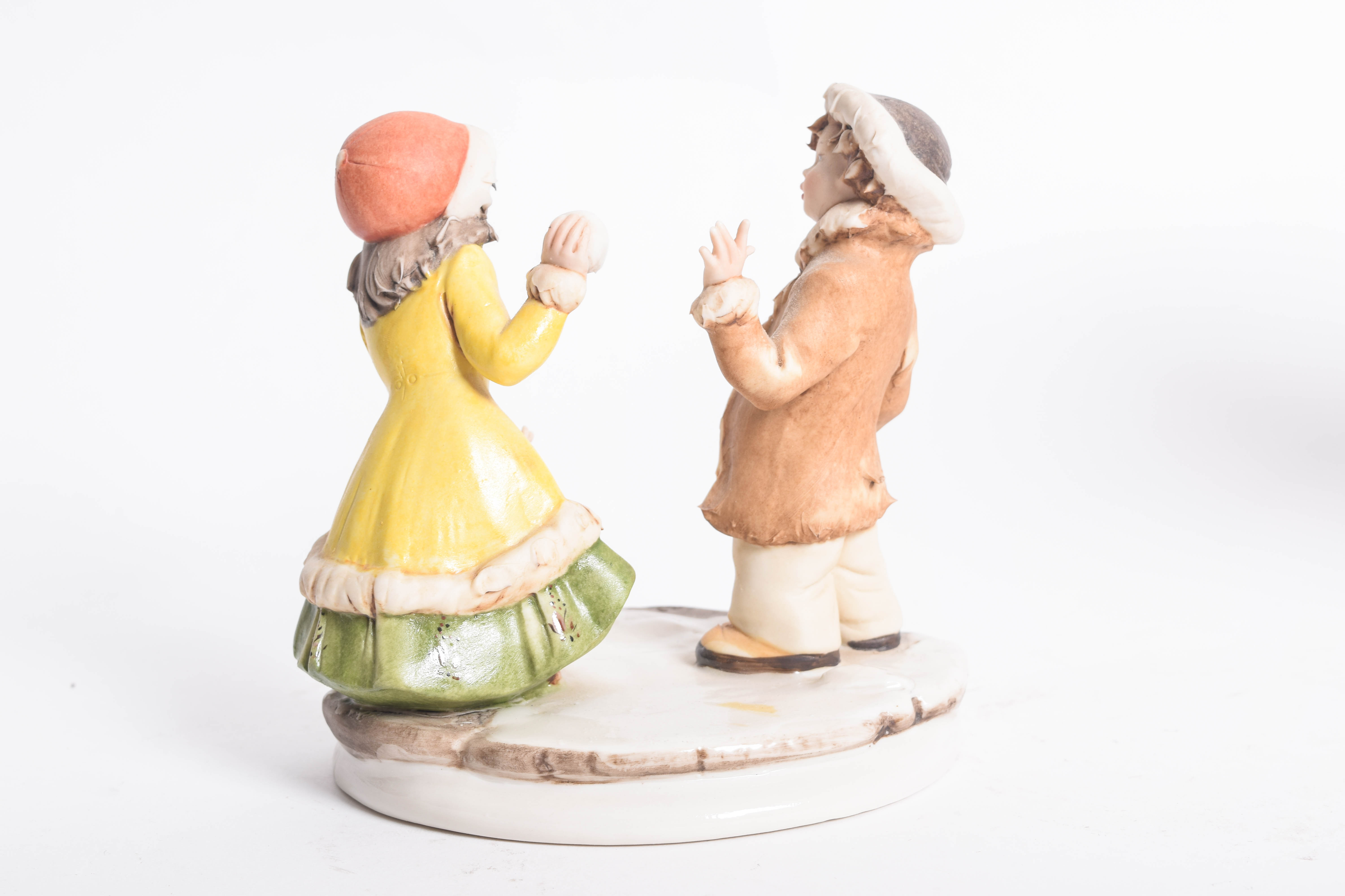Collection of Italian Porcelain Figurines Featuring Capodimonte