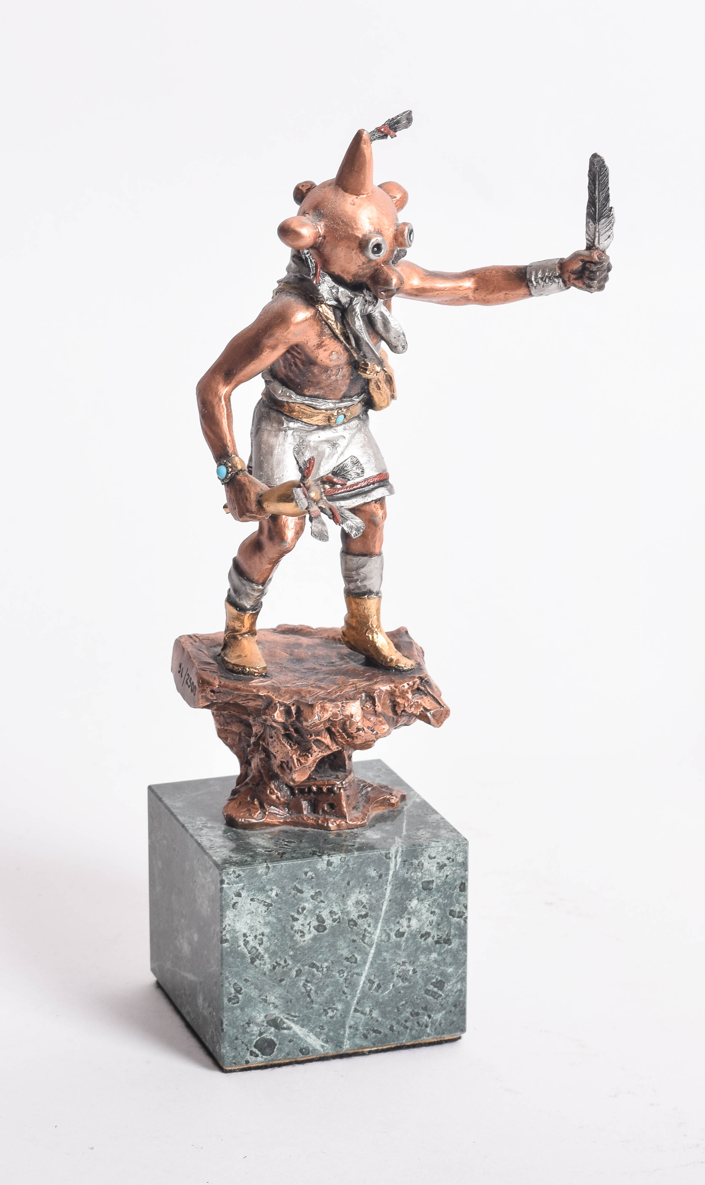 Collection of Reproduction Native American Themed Metal Sculptures