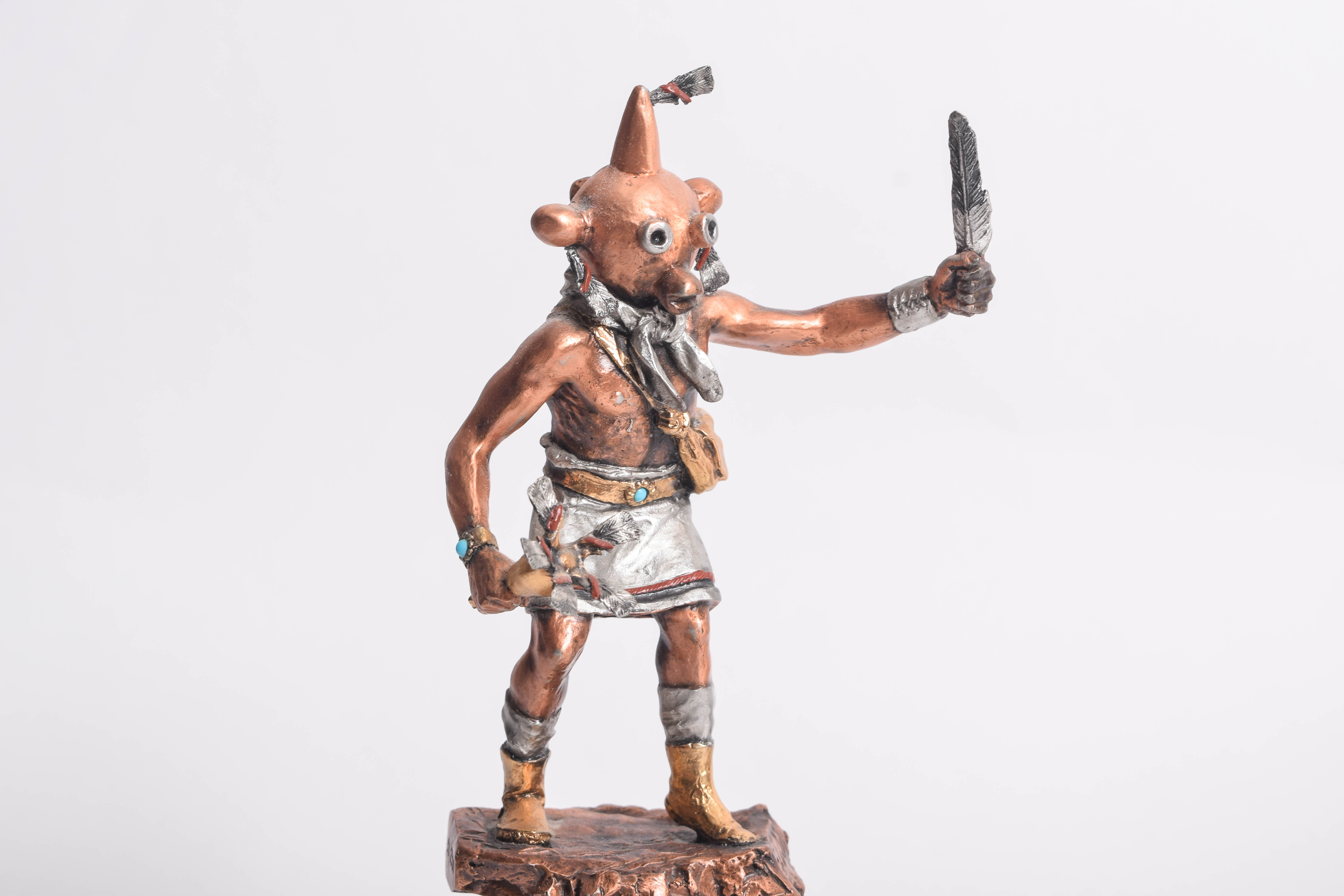 Collection of Reproduction Native American Themed Metal Sculptures