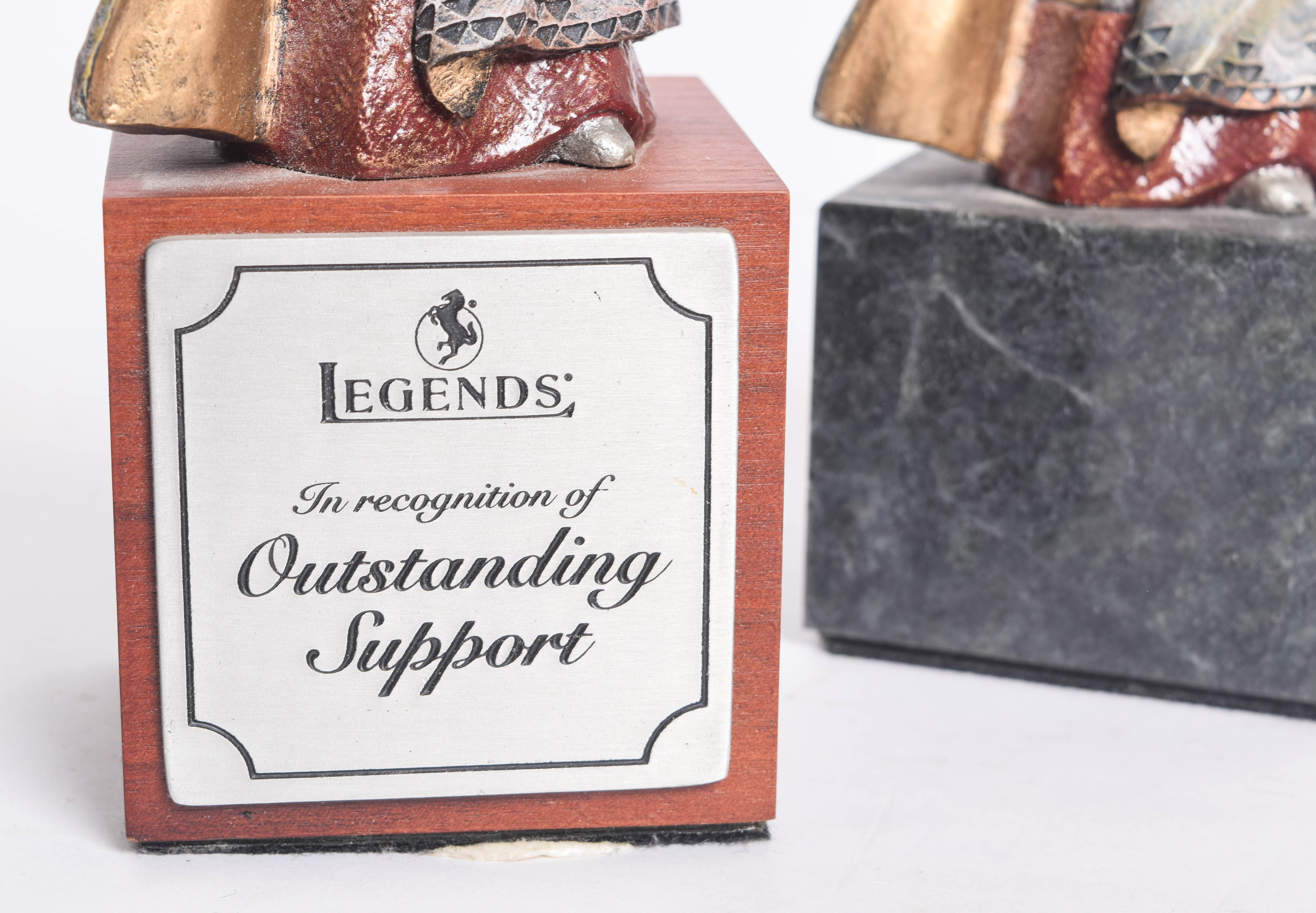 Collection of Reproduction Native American Themed Metal Sculptures