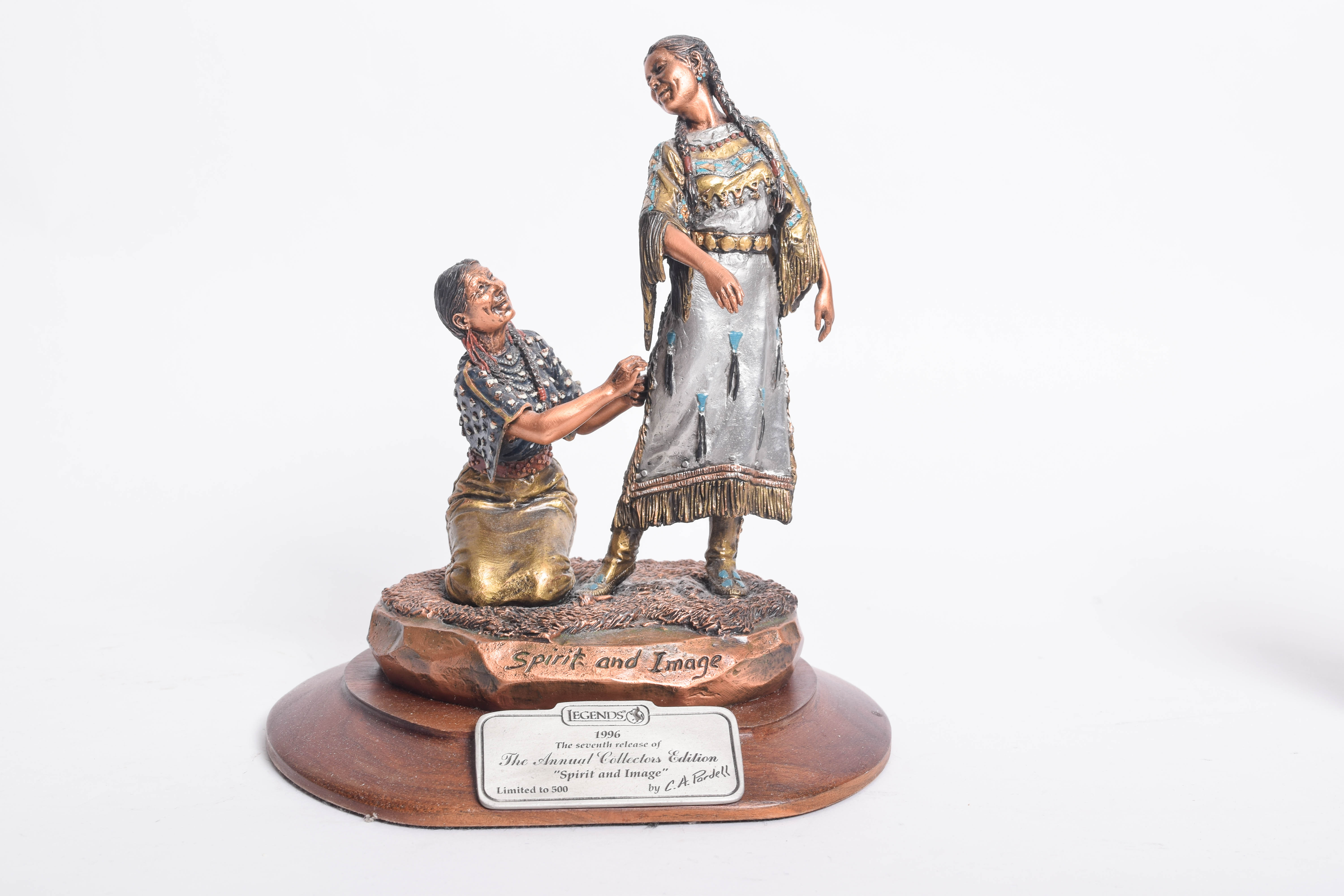 Collection of Reproduction Native American Themed Metal Sculptures