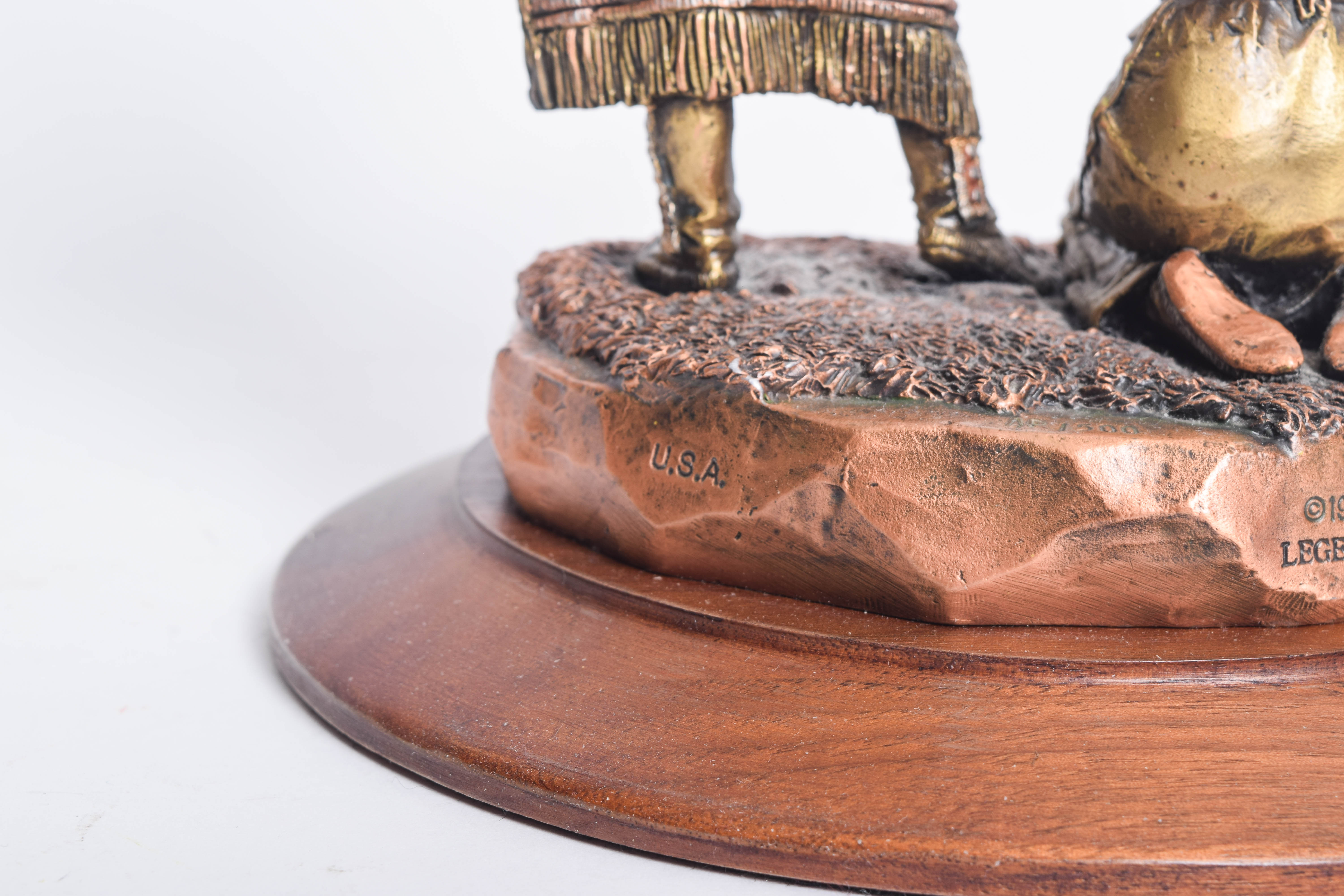 Collection of Reproduction Native American Themed Metal Sculptures